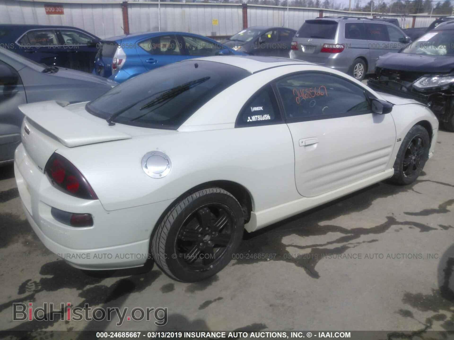 2001 MITSUBISHI ECLIPSE - VIN: 4A3AC54H81E042393 - Фото 4