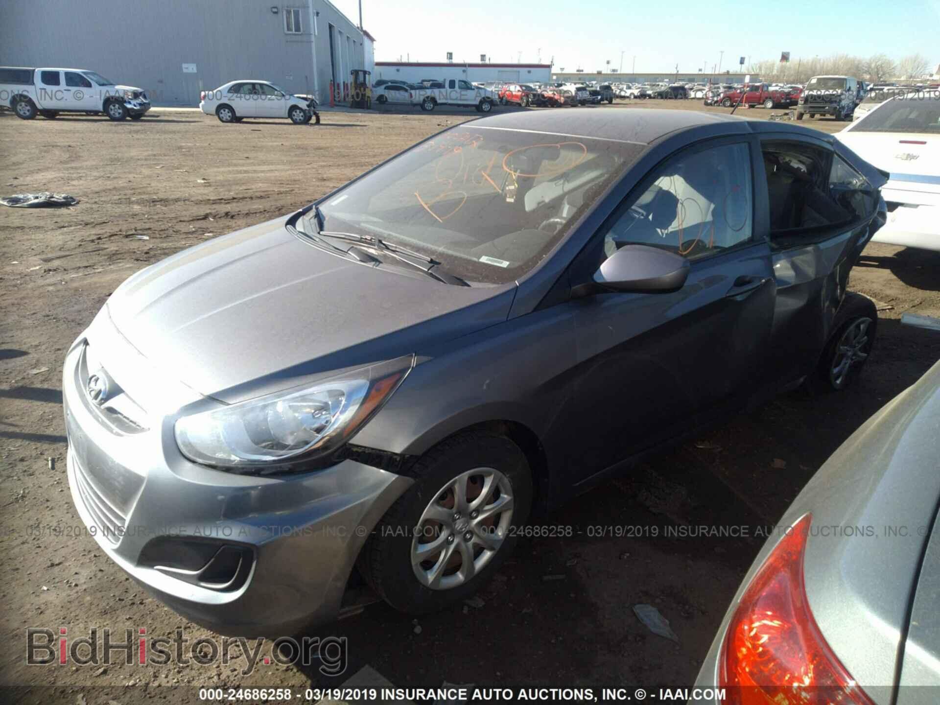 2014 HYUNDAI ACCENT - VIN: KMHCT4AE0EU744635 - Фото 2