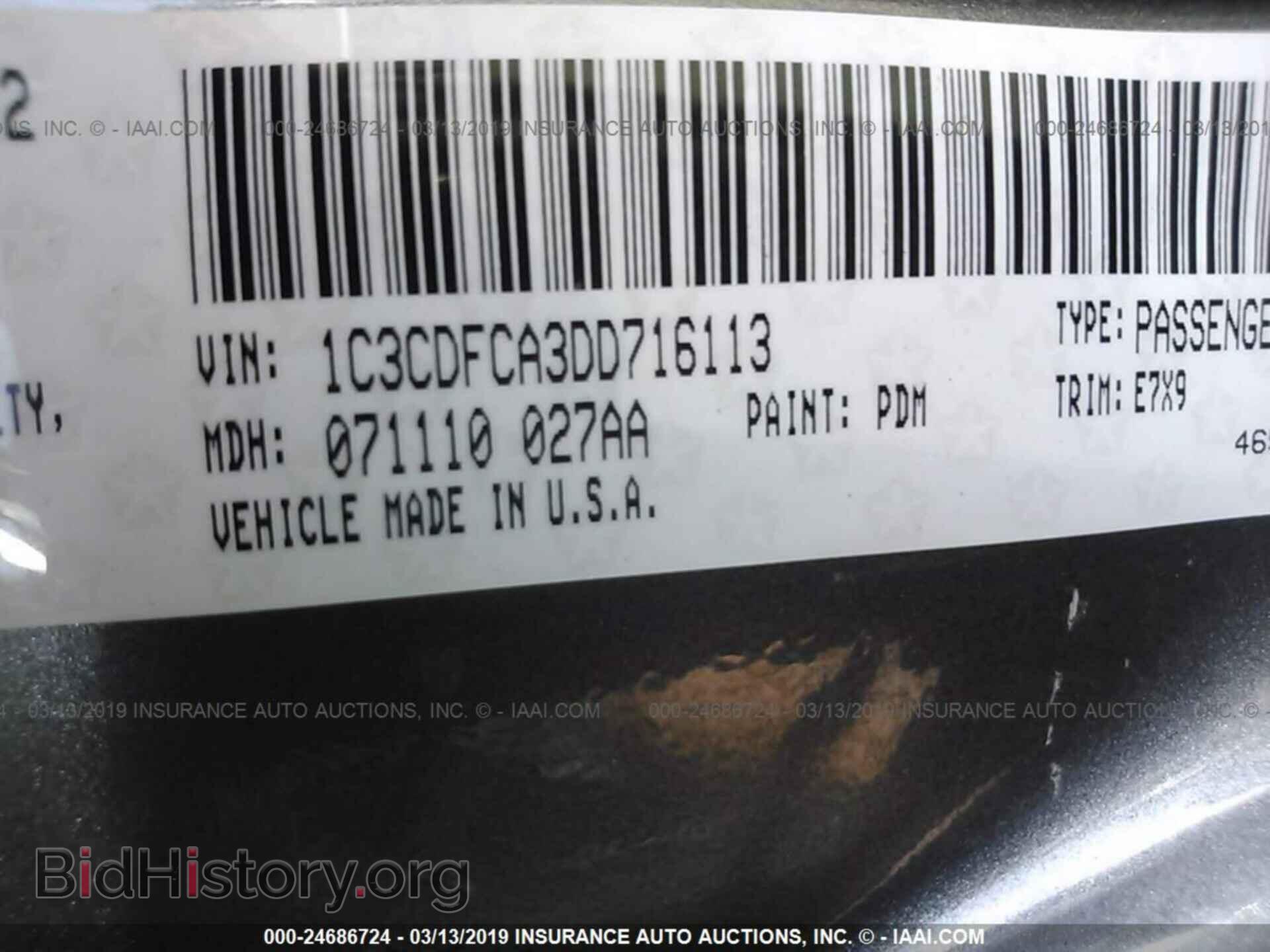 2013 DODGE DART - VIN: 1C3CDFCA3DD716113 - Photo 9