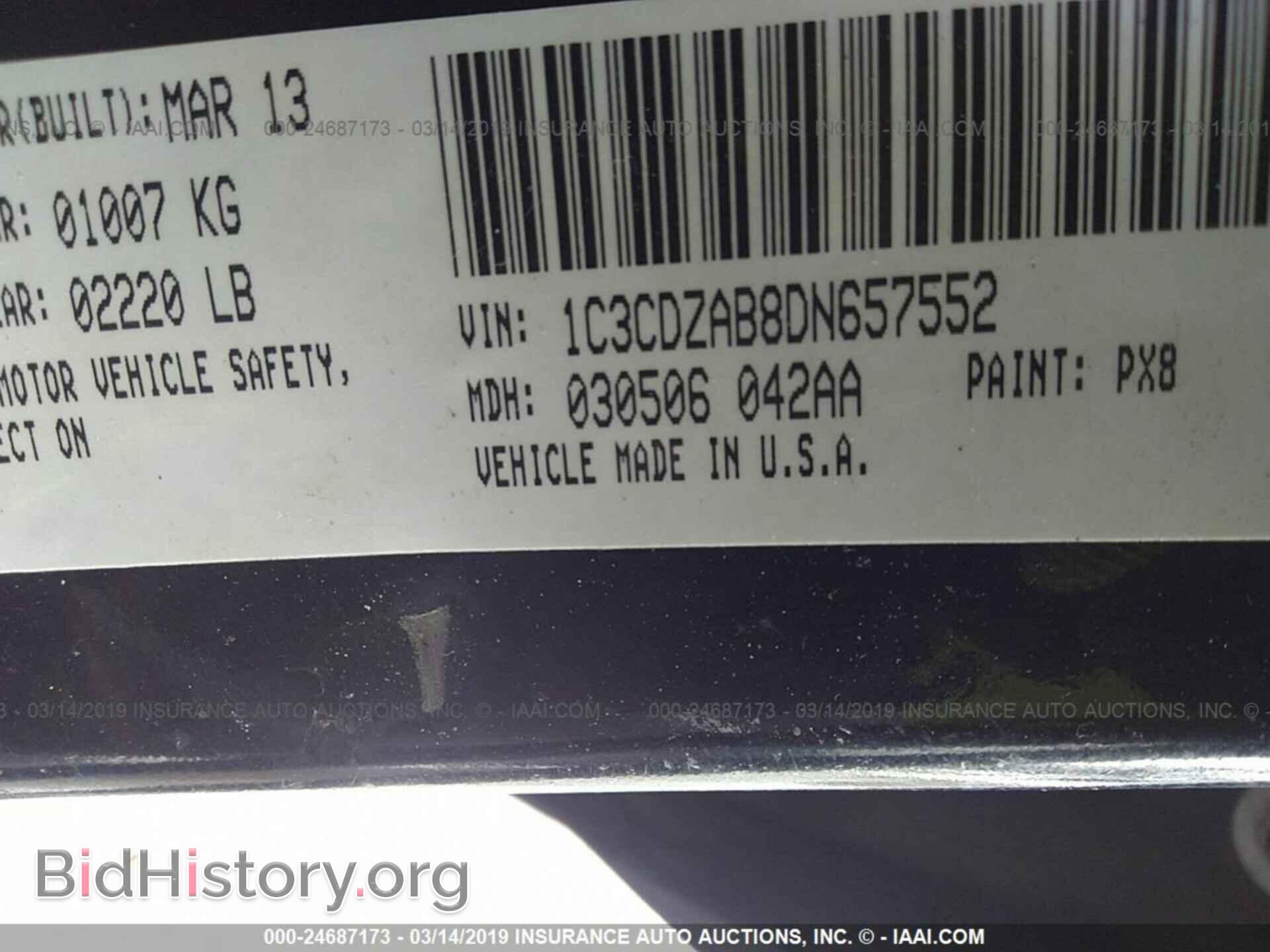 2013 DODGE AVENGER - VIN: 1C3CDZAB8DN657552 - Photo 9