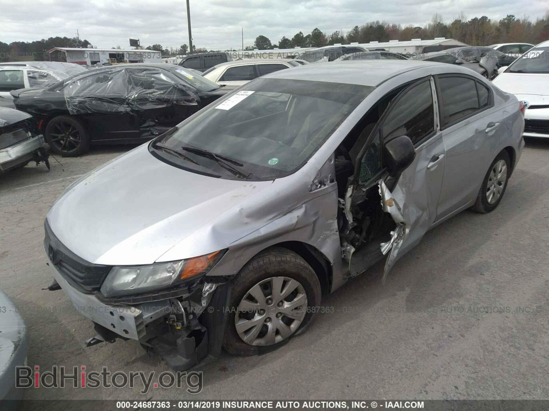 2012 HONDA CIVIC - VIN: 19XFB2F56CE317831 - Фото 2
