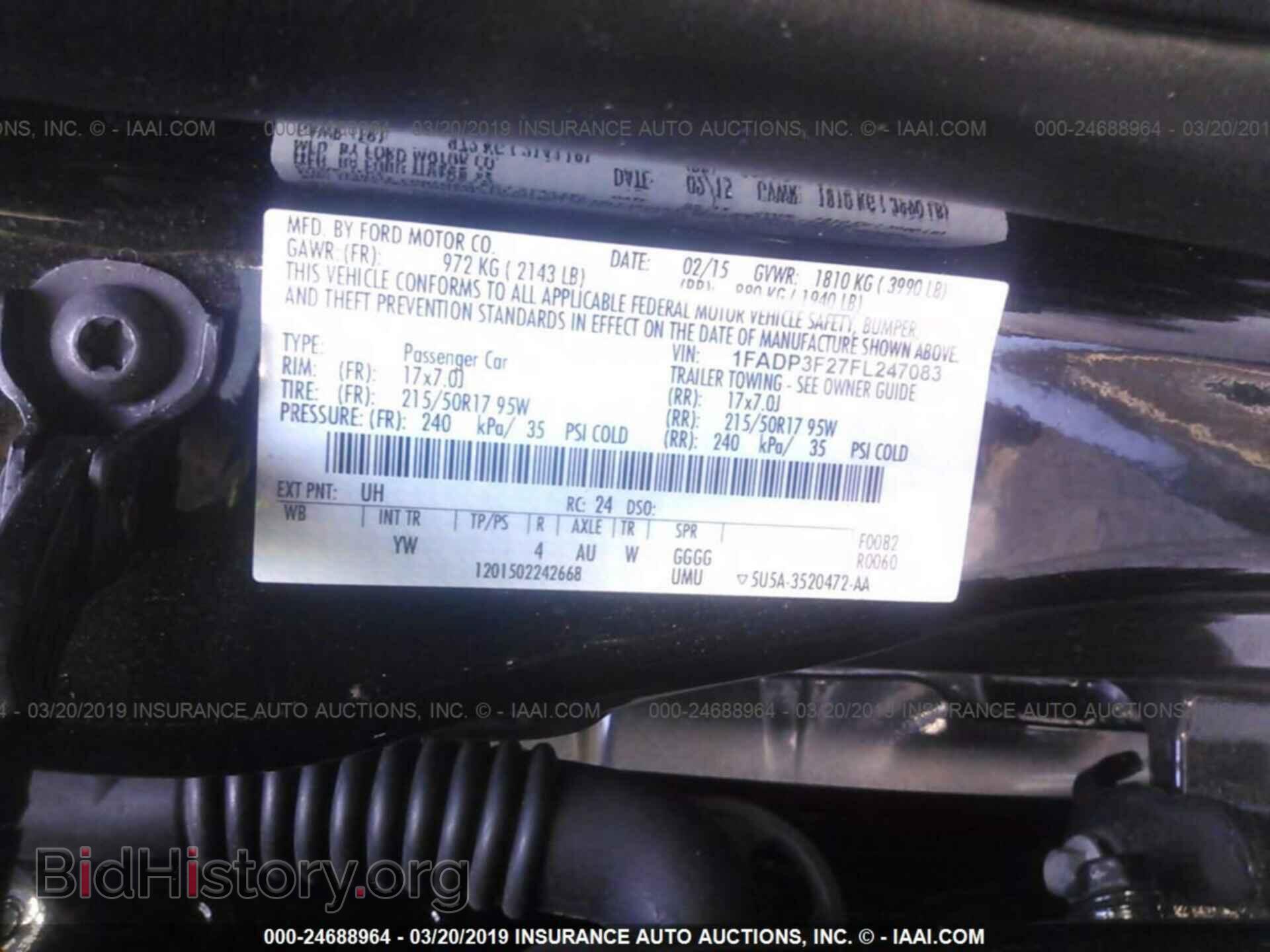 2015 FORD FOCUS - VIN: 1FADP3F27FL247083 - Photo 9