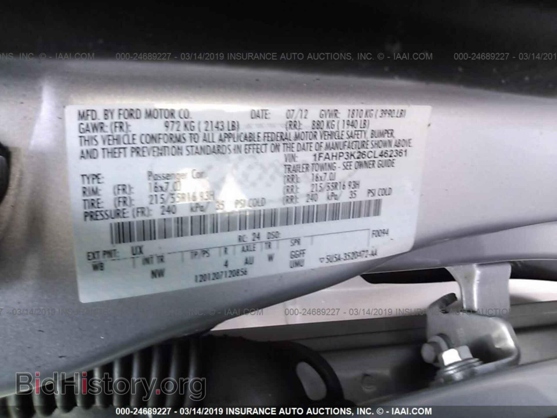 2012 FORD FOCUS - VIN: 1FAHP3K26CL462361 - Photo 9