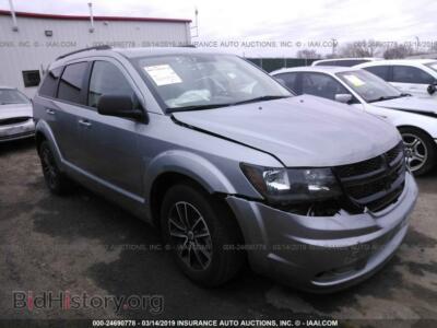 2018 Dodge JOURNEY, silver — VIN 3C4PDCABXJT353001, IAAI