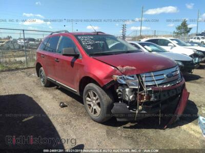 2007 Ford EDGE SE, red — VIN 2FMDK36C97BA29130, IAAI