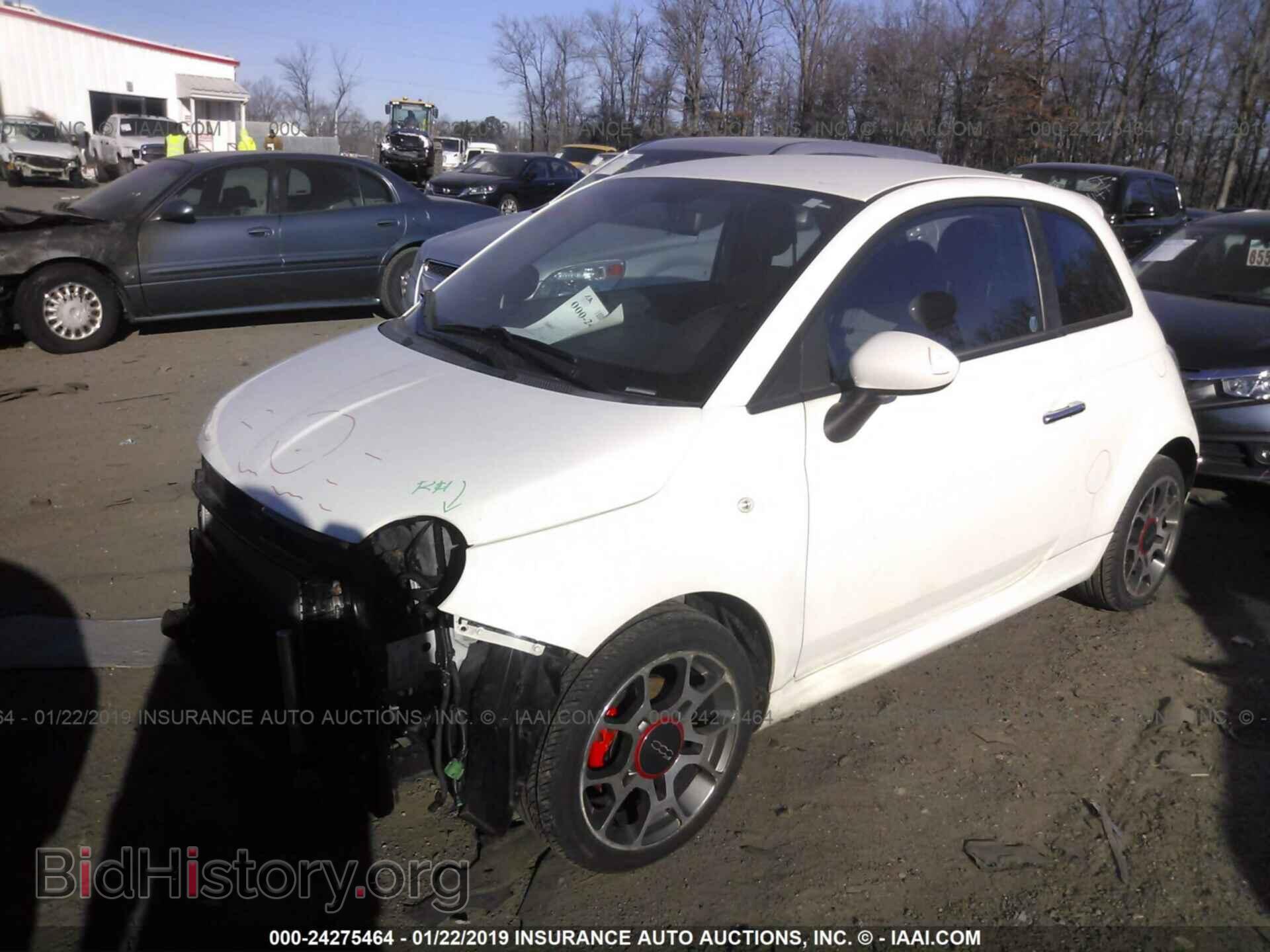 2012 FIAT 500 - VIN: 3C3CFFBR3CT340068 - Фото 2