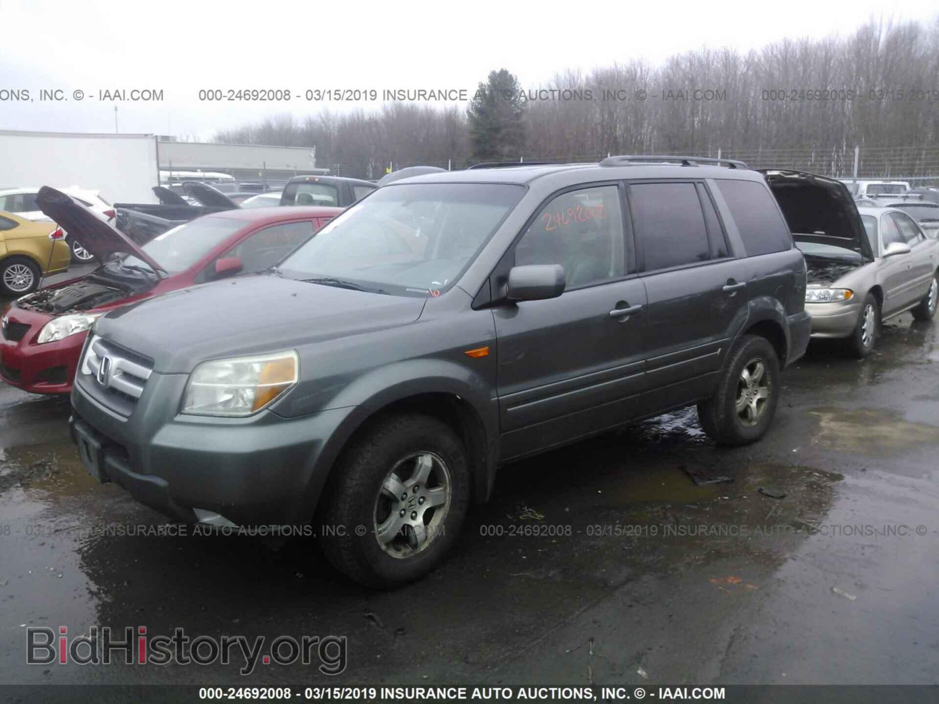 2007 HONDA PILOT - VIN: 2HKYF18637H517063 - Фото 2
