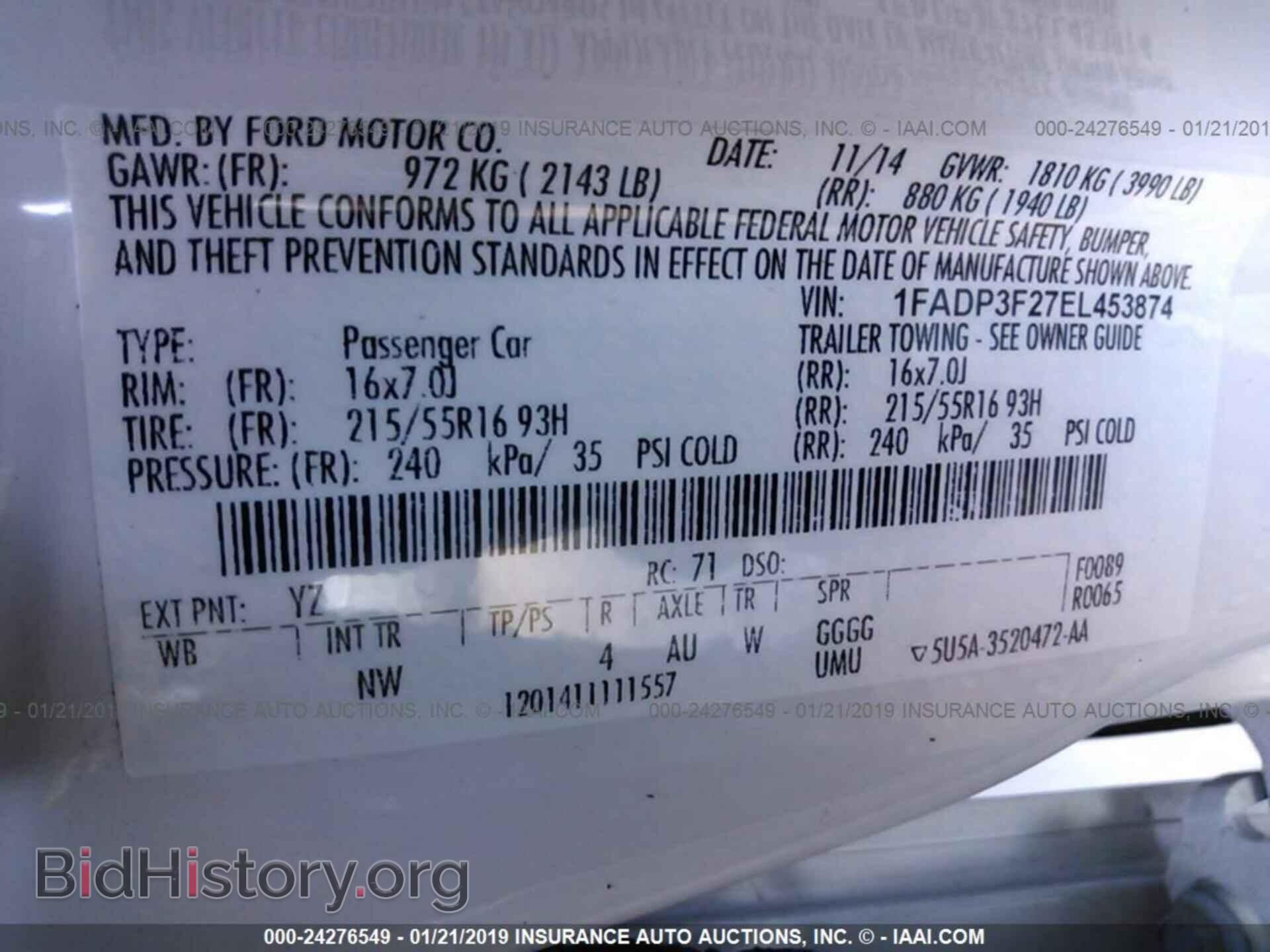2014 FORD FOCUS - VIN: 1FADP3F27EL453874 - Photo 9