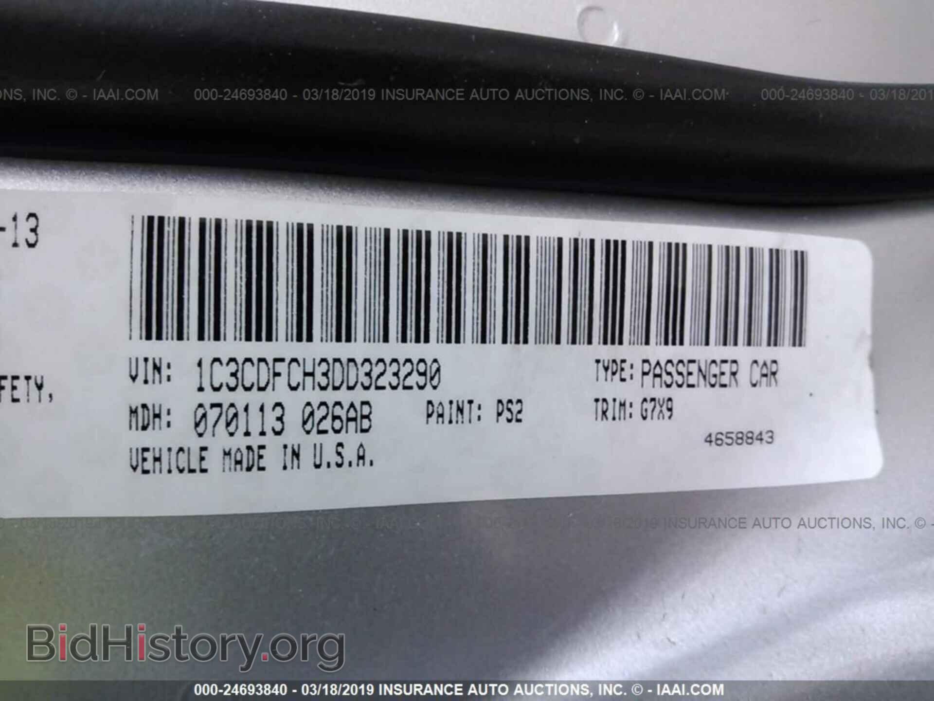 2013 DODGE DART - VIN: 1C3CDFCH3DD323290 - Photo 9