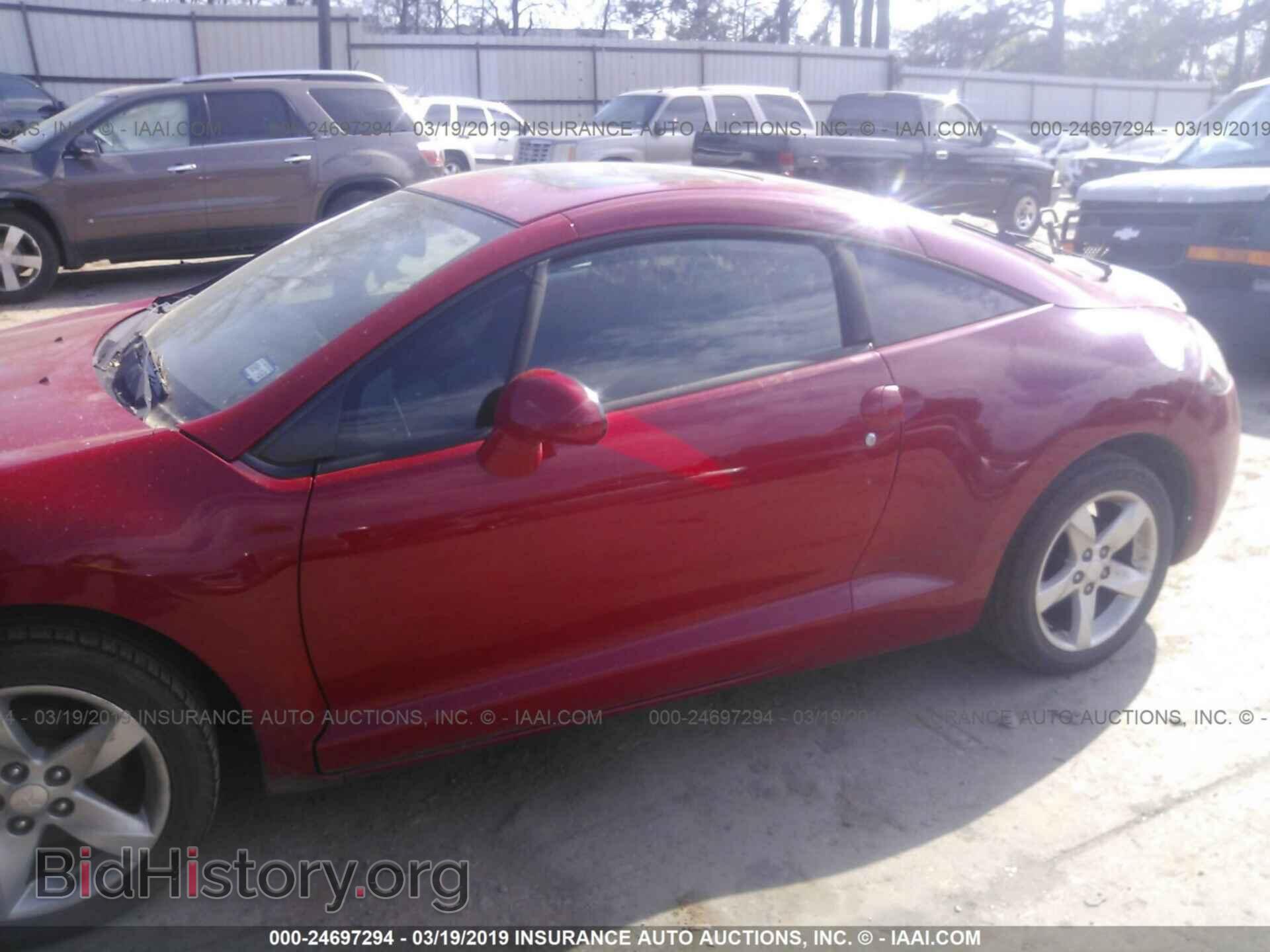 2007 MITSUBISHI ECLIPSE - VIN: 4A3AK24F07E020624 - Фото 2