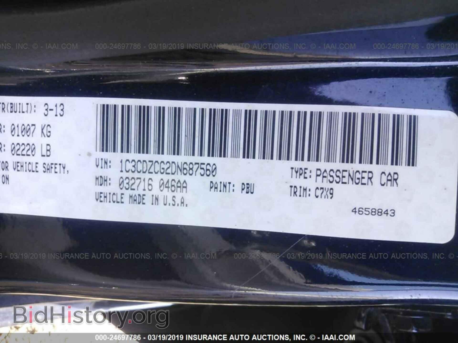2013 DODGE AVENGER - VIN: 1C3CDZCG2DN687560 - Photo 9