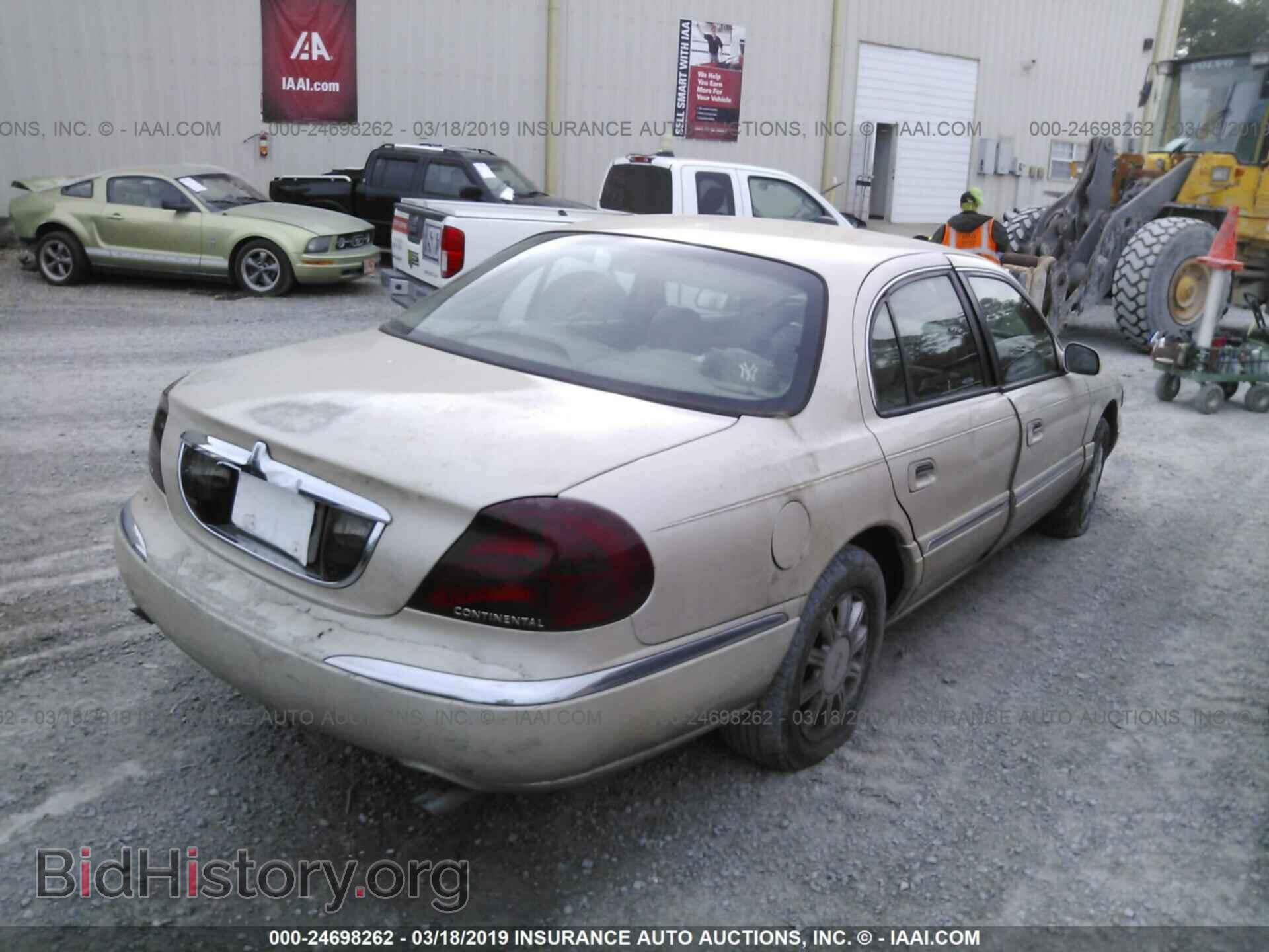 2001 LINCOLN CONTINENTAL - VIN: 1LNHM97V01Y667002 - Фото 4