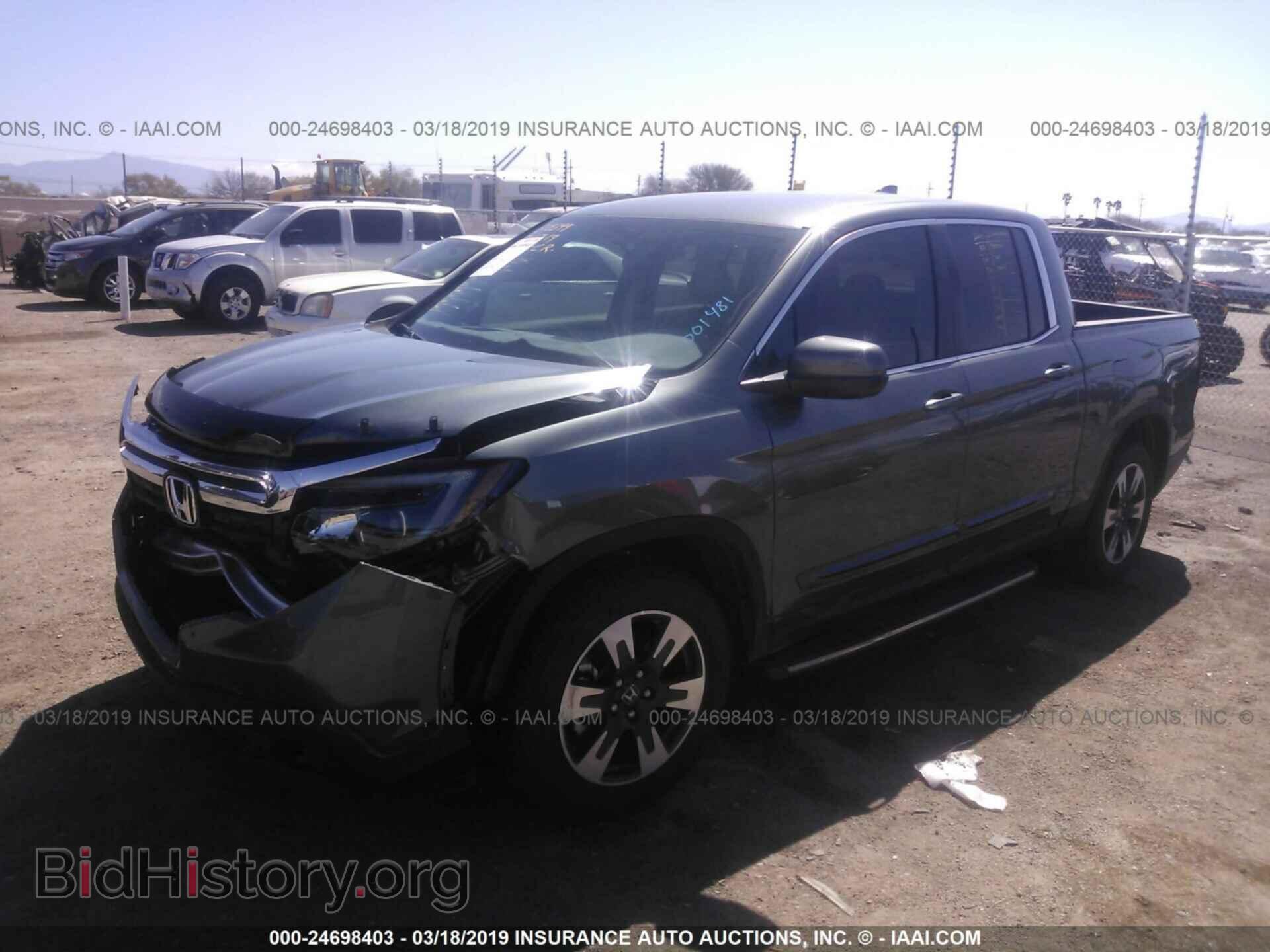 2017 HONDA RIDGELINE - VIN: 5FPYK2F60HB001481 - Фото 2