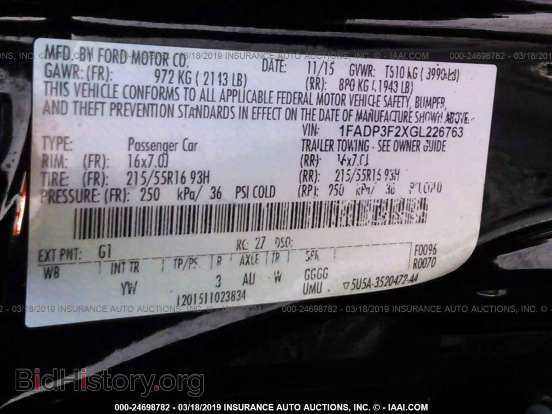 2016 FORD FOCUS - VIN: 1FADP3F2XGL226763 - Photo 9