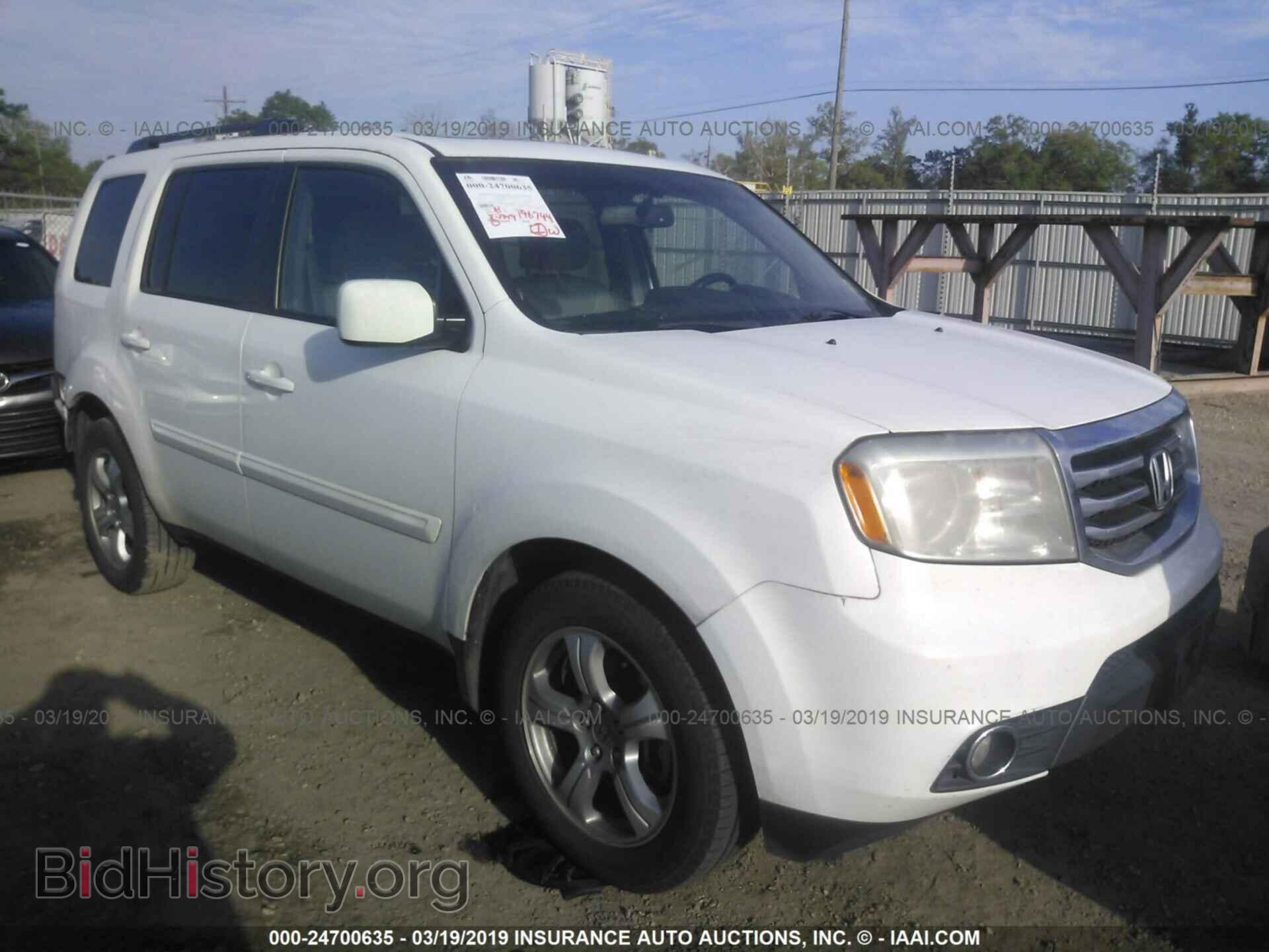 Фотография 5FNYF3H65CB044206 - HONDA PILOT 2012