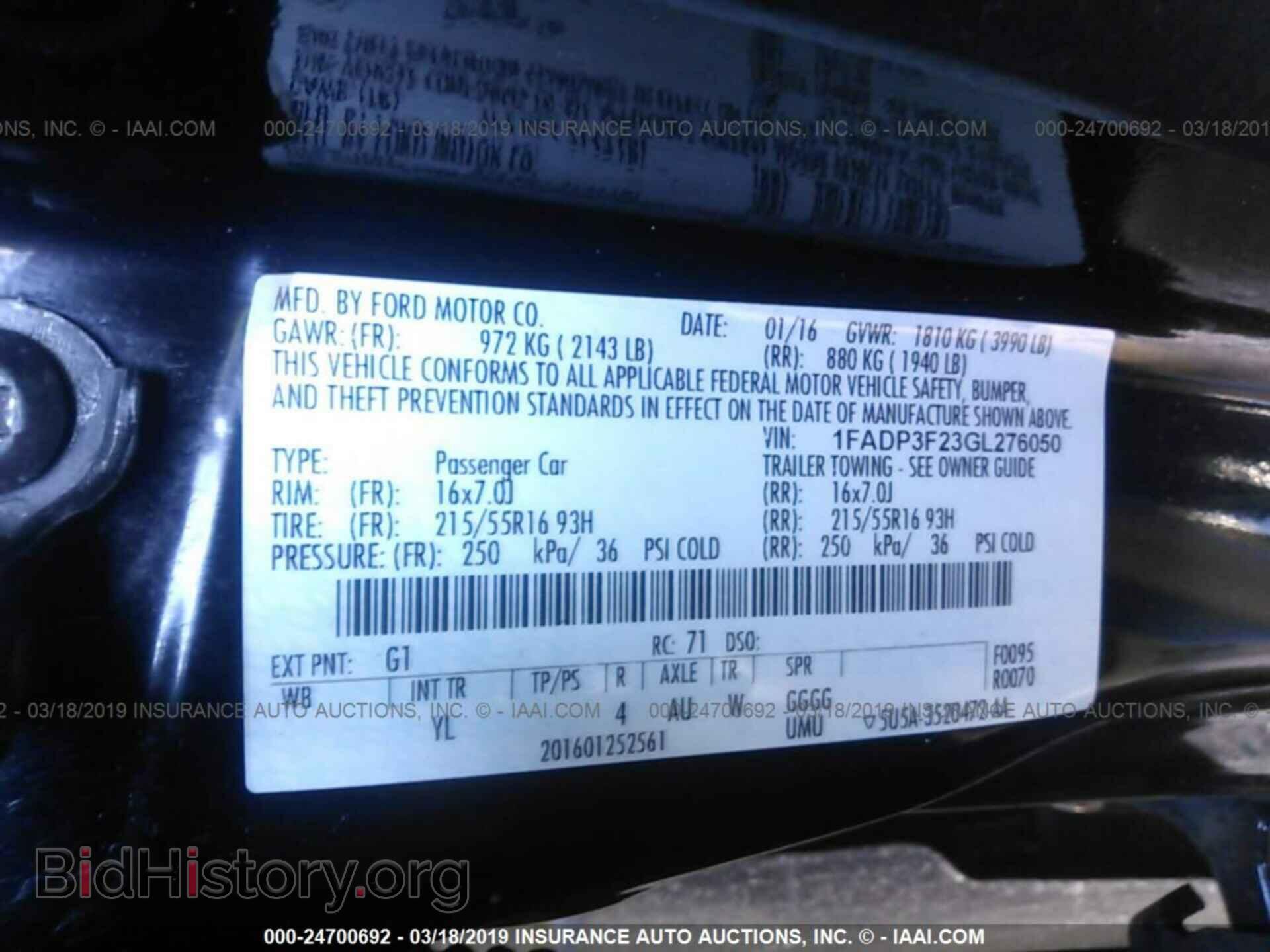 2016 FORD FOCUS - VIN: 1FADP3F23GL276050 - Photo 9