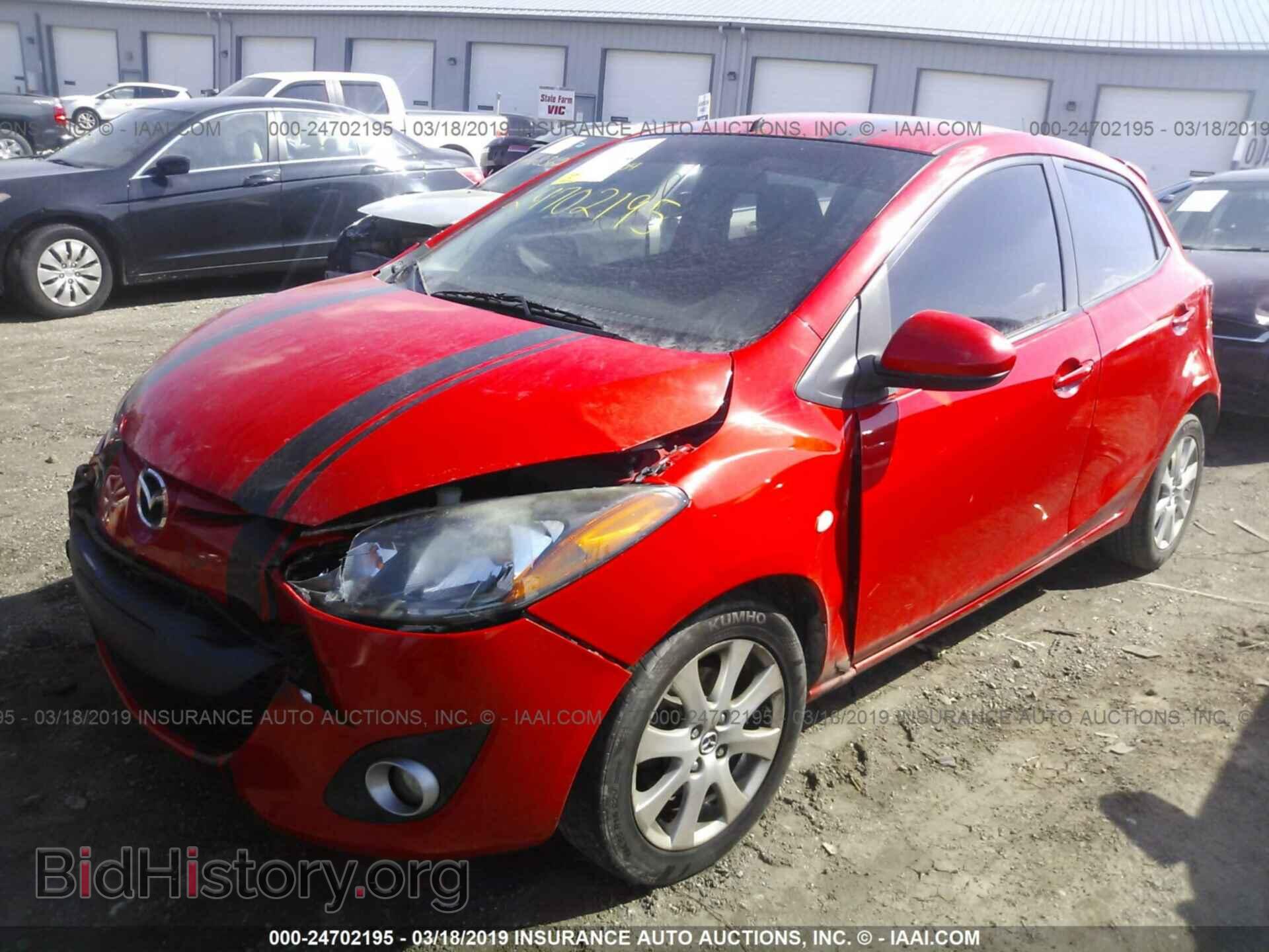 2014 MAZDA MAZDA2 - VIN: JM1DE1LYXE0176328 - Фото 2