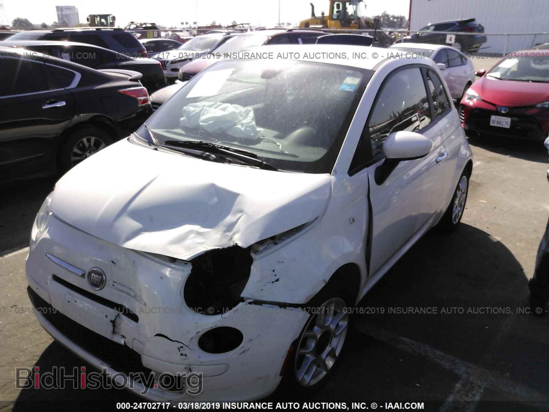 2012 FIAT 500 - VIN: 3C3CFFAR0CT299092 - Фото 2