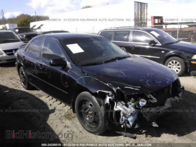 2006 Mazda 6, черный — VIN 1YVFP80C065M09006, IAAI
