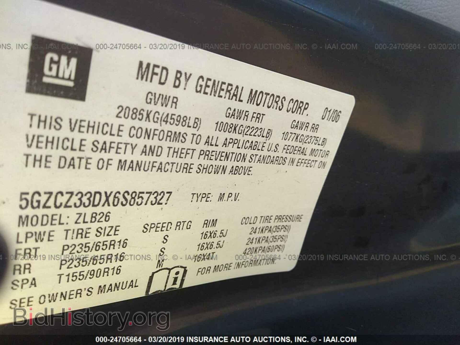 2006 SATURN VUE - VIN: 5GZCZ33DX6S857327 - Фото 9