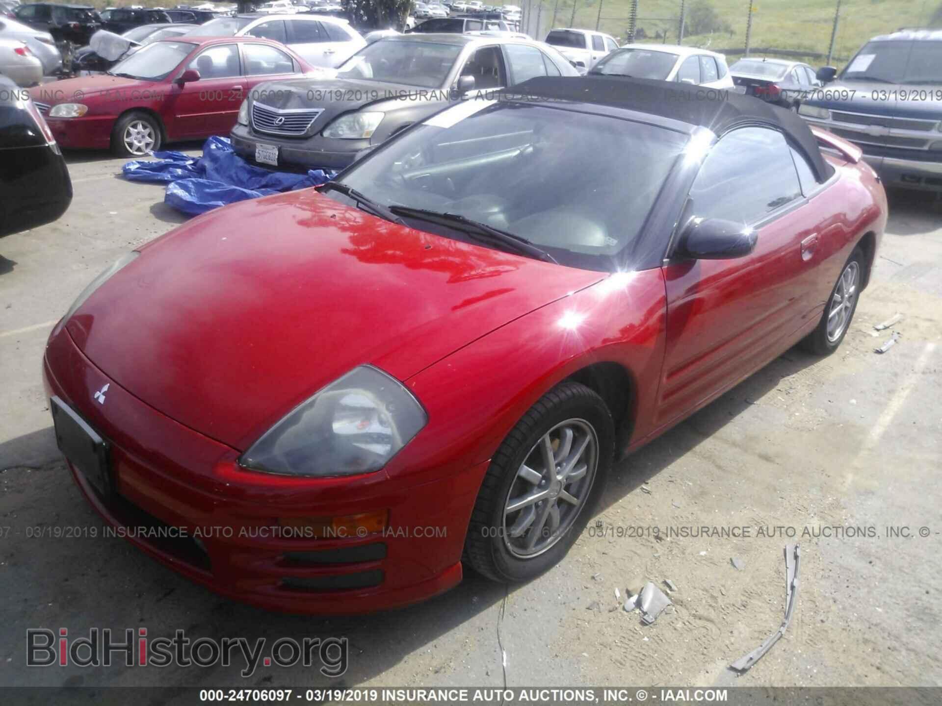 2002 MITSUBISHI ECLIPSE - VIN: 4A3AE45G62E106989 - Фото 2