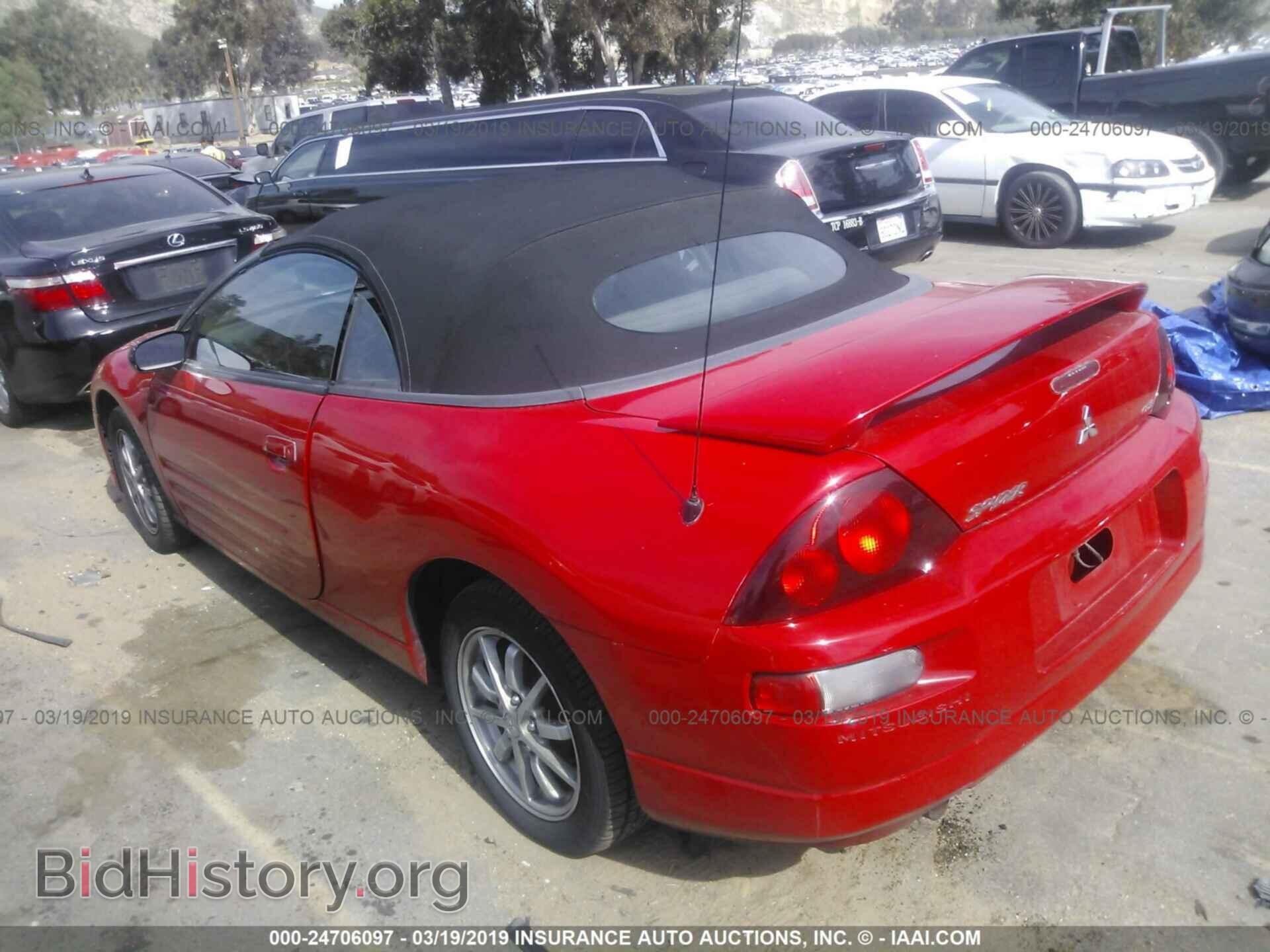 2002 MITSUBISHI ECLIPSE - VIN: 4A3AE45G62E106989 - Фото 3