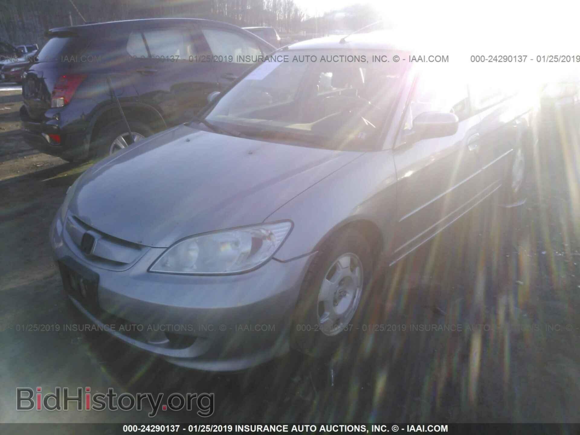 2005 HONDA CIVIC - VIN: JHMES95655S011491 - Фото 2
