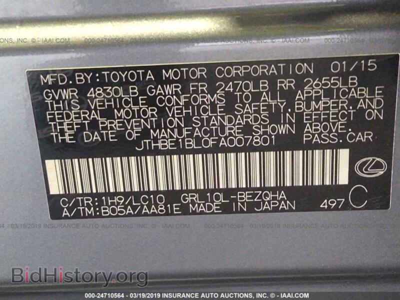 2015 Lexus GS (VIN JTHBE1BL0FA007801) — photo 9 of 10