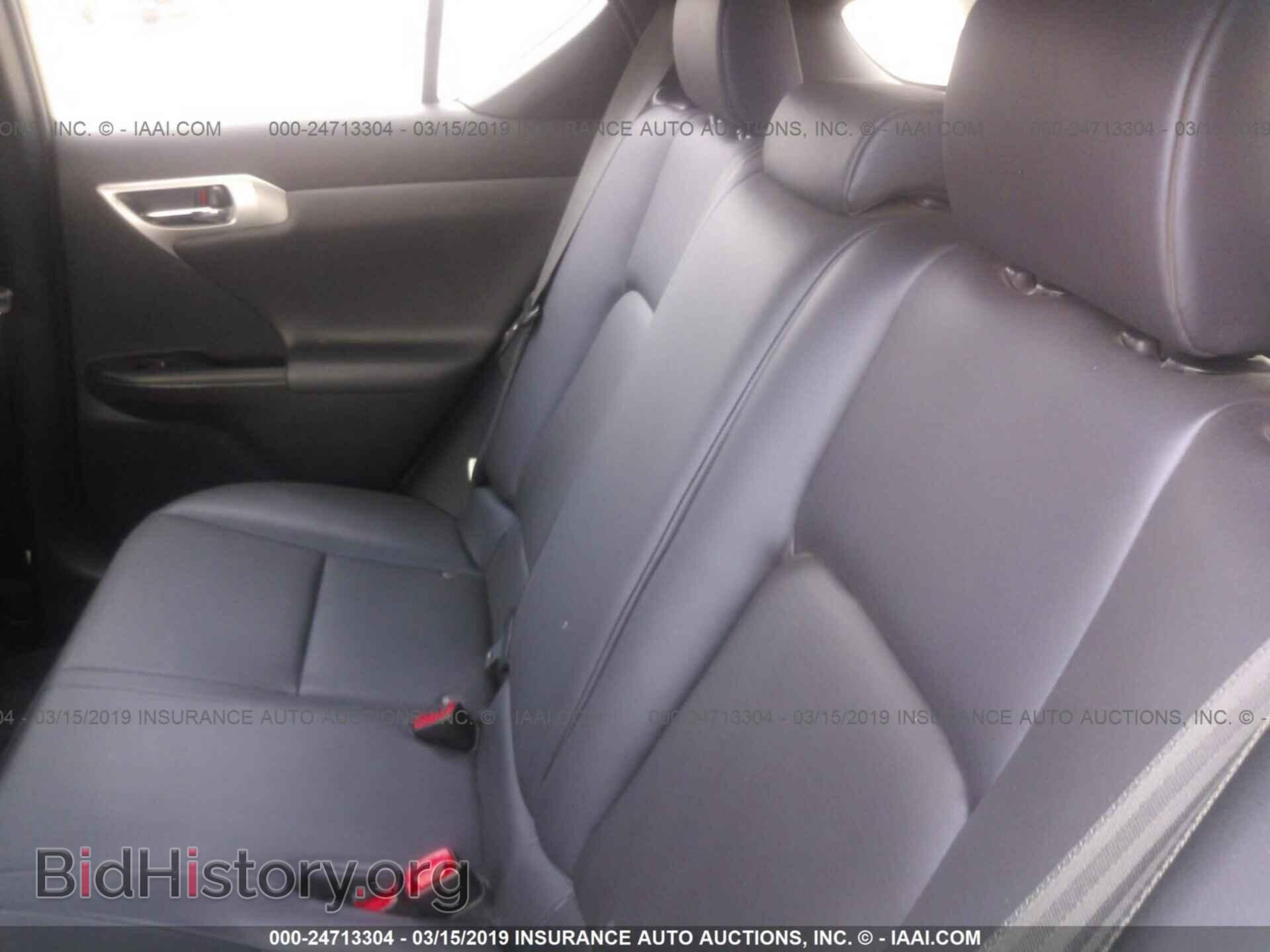 2012 LEXUS CT - VIN: JTHKD5BH5C2048565 - Фото 8