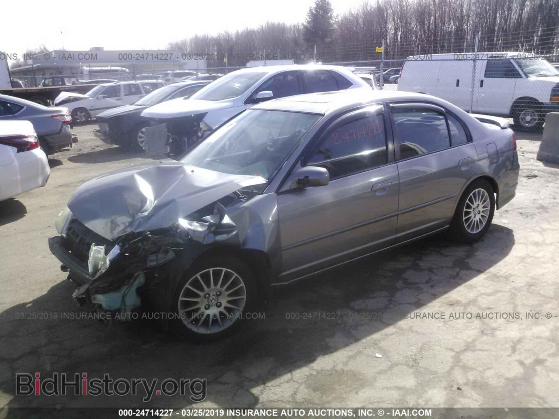 2005 HONDA CIVIC - VIN: 2HGES25745H610618 - Фото 2