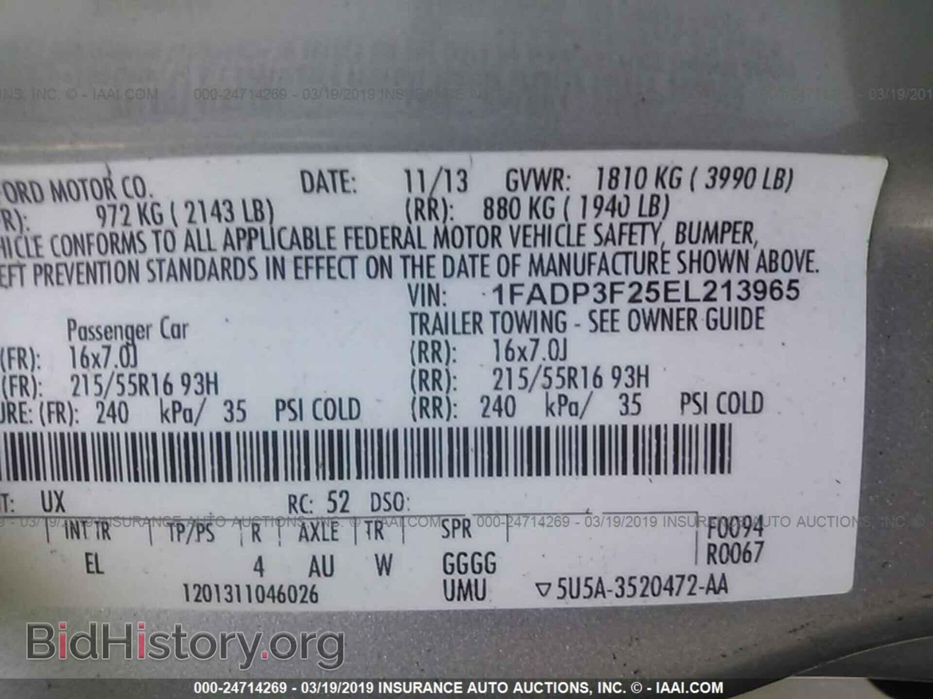 2014 FORD FOCUS - VIN: 1FADP3F25EL213965 - Photo 9