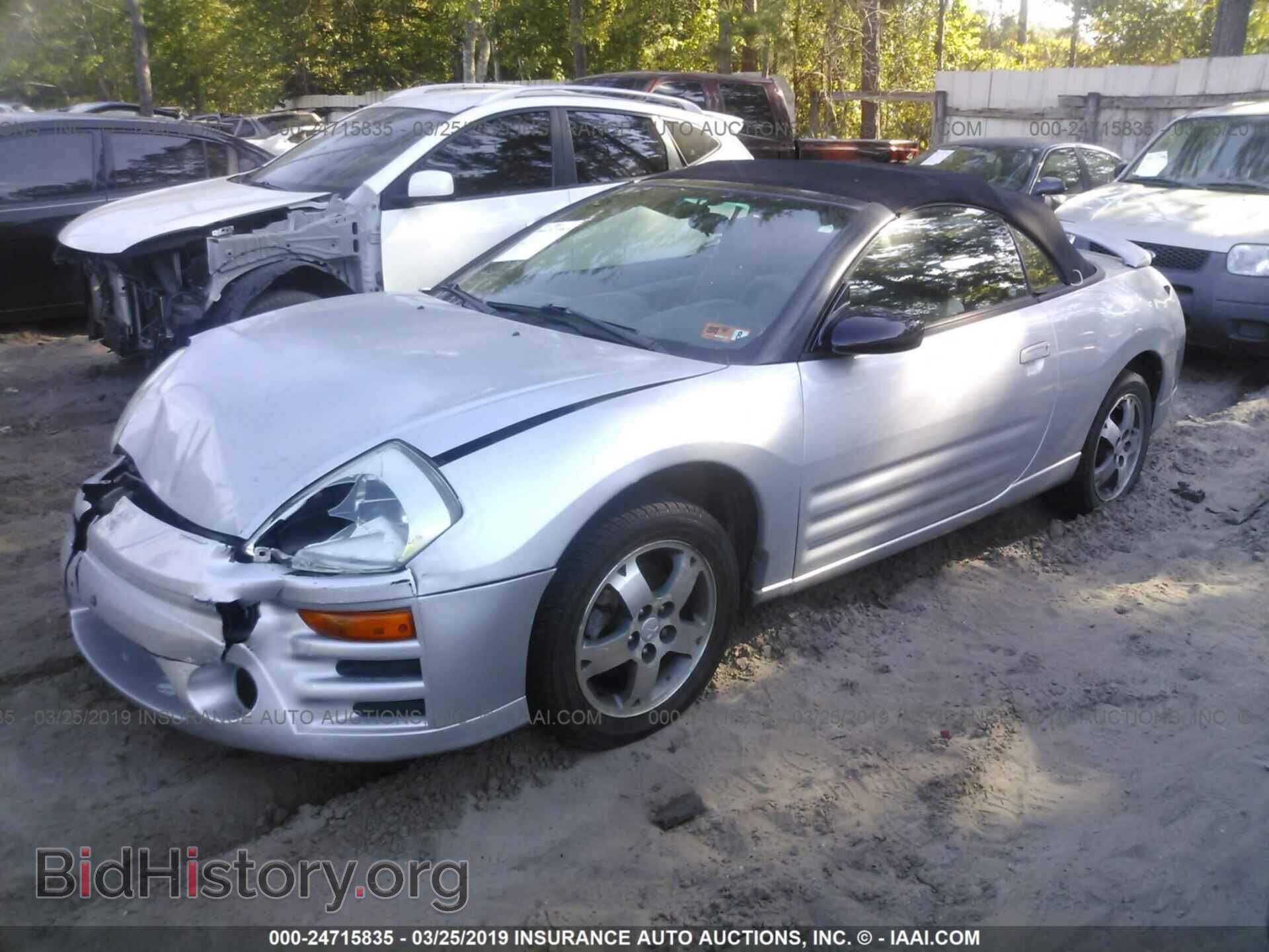 2004 MITSUBISHI ECLIPSE - VIN: 4A3AE45G54E051518 - Фото 2