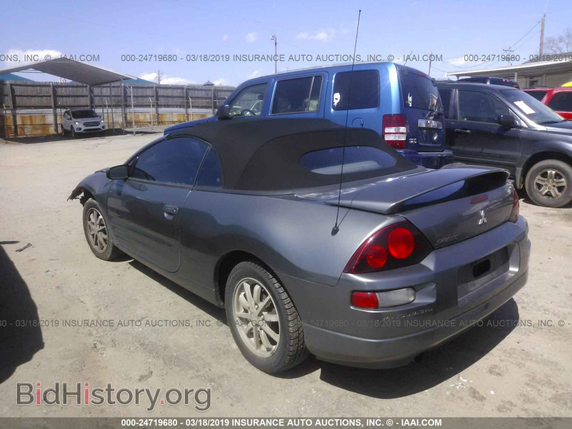 2002 MITSUBISHI ECLIPSE - VIN: 4A3AE45GX2E047378 - Фото 3