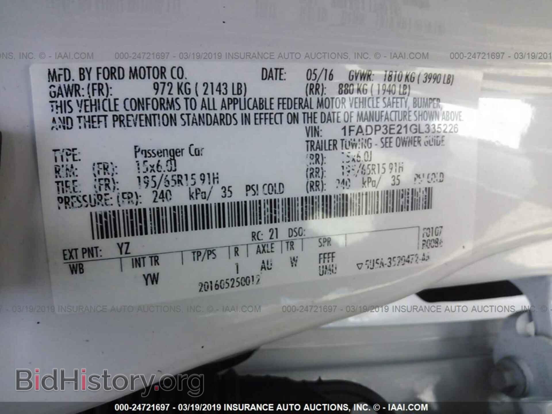 2016 FORD FOCUS - VIN: 1FADP3E21GL335226 - Photo 9