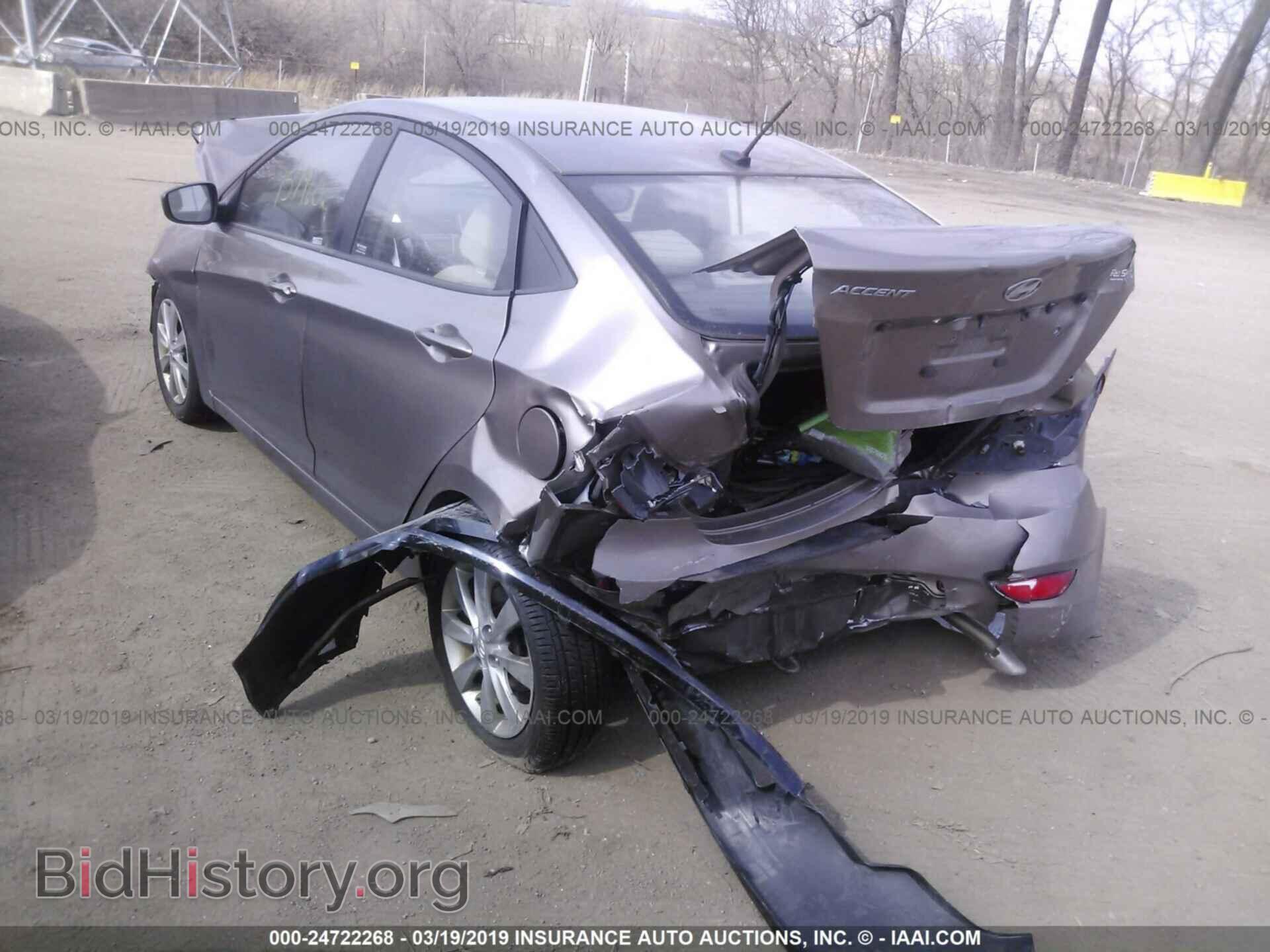 2012 HYUNDAI ACCENT - VIN: KMHCU4AE2CU078940 - Фото 3