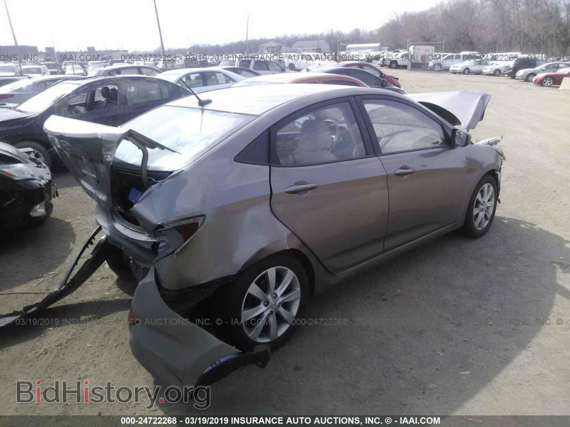 2012 HYUNDAI ACCENT - VIN: KMHCU4AE2CU078940 - Фото 4