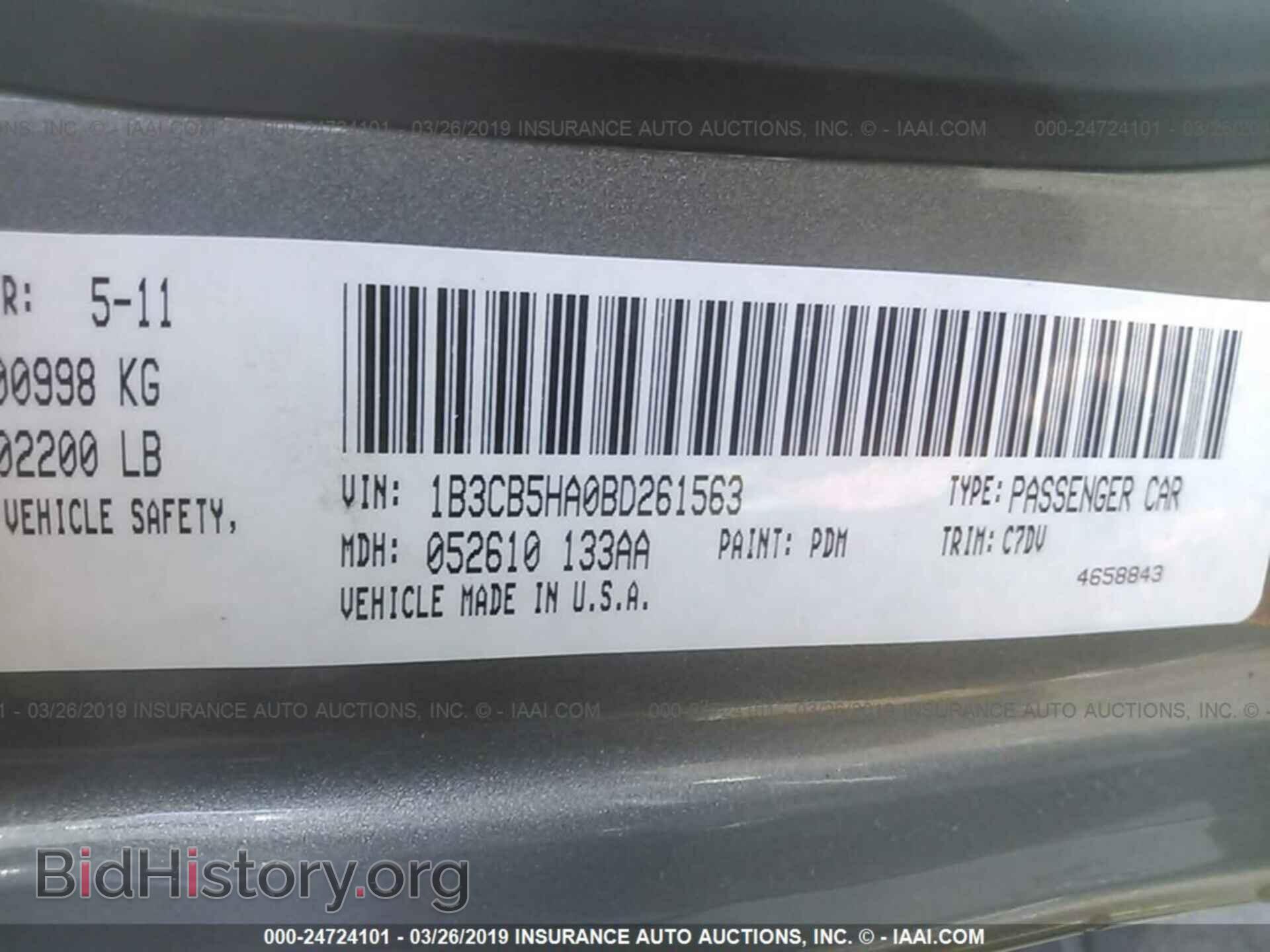 2011 DODGE CALIBER - VIN: 1B3CB5HA0BD261563 - Photo 9