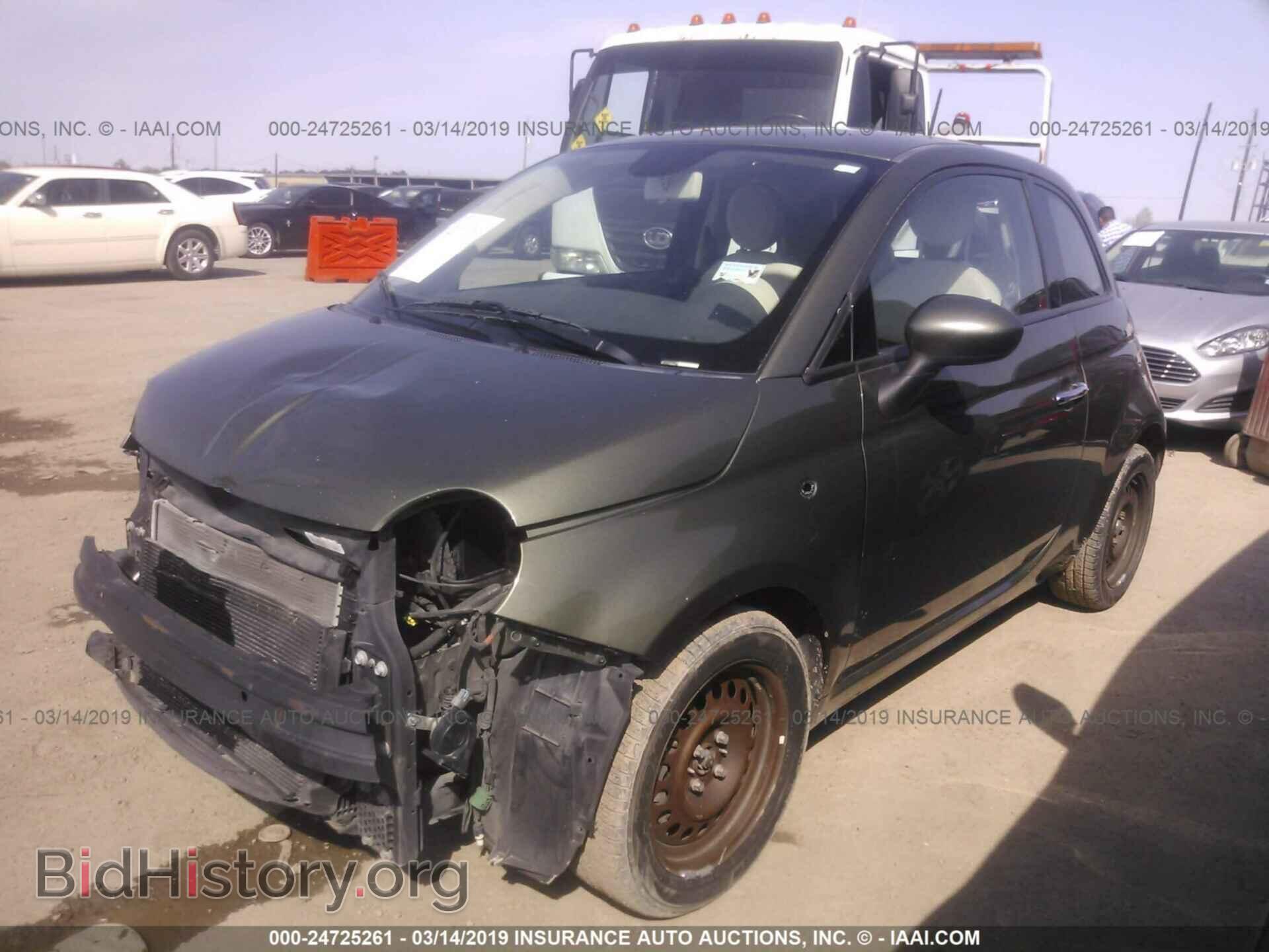 2013 FIAT 500 - VIN: 3C3CFFAR5DT752205 - Фото 2