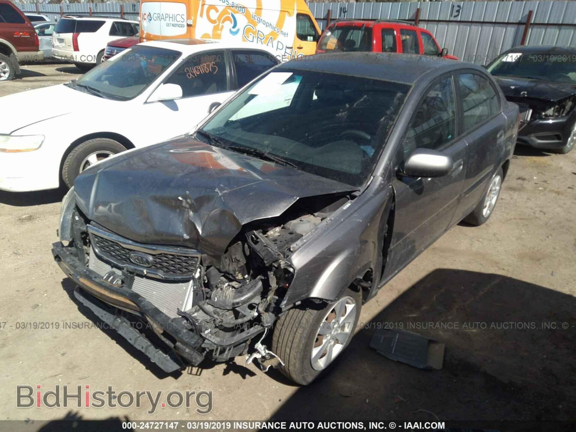2011 KIA RIO - VIN: KNADH4A36B6910758 - Фото 2