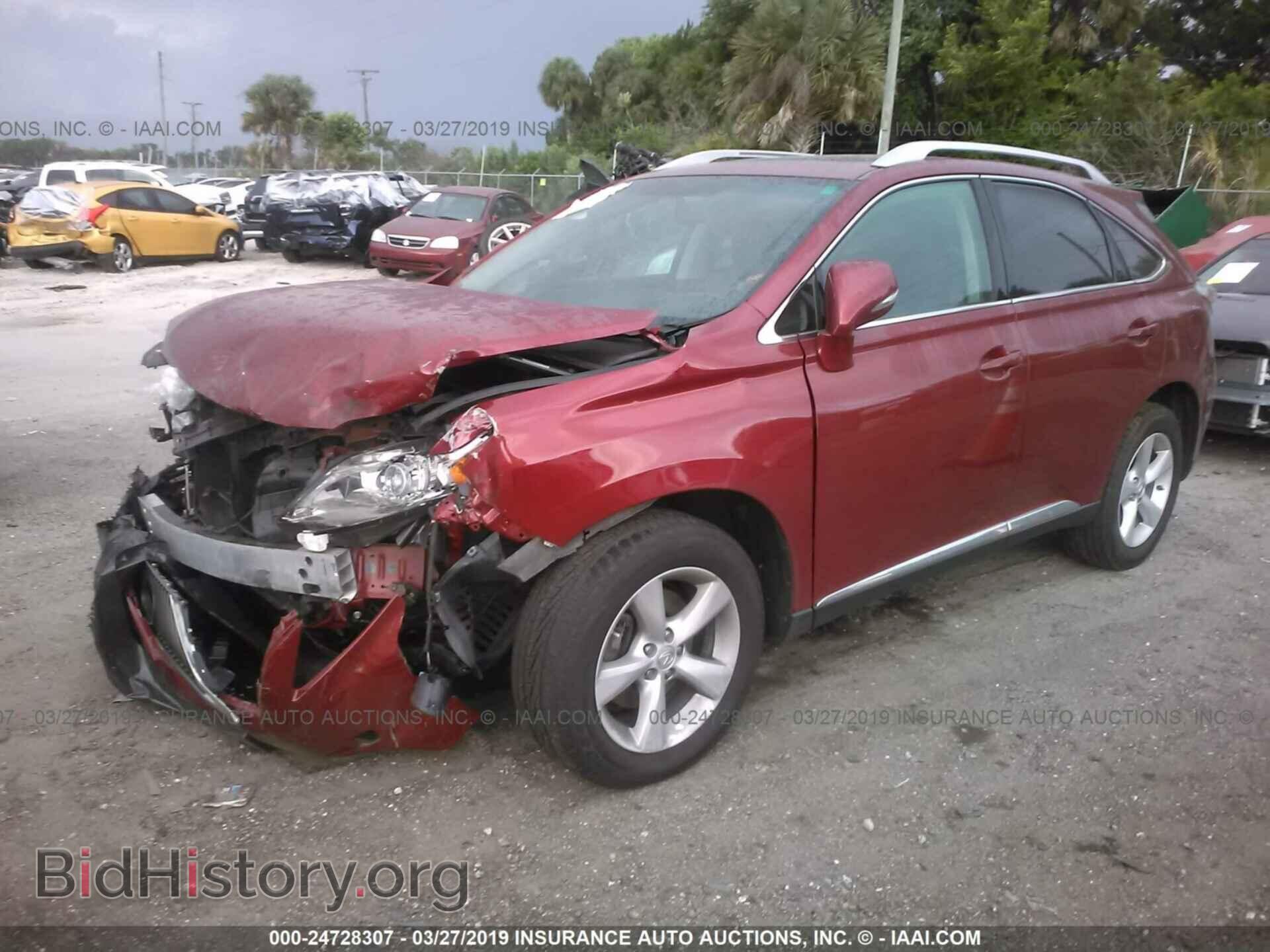2012 LEXUS RX - VIN: 2T2BK1BA1CC121320 - Фото 2