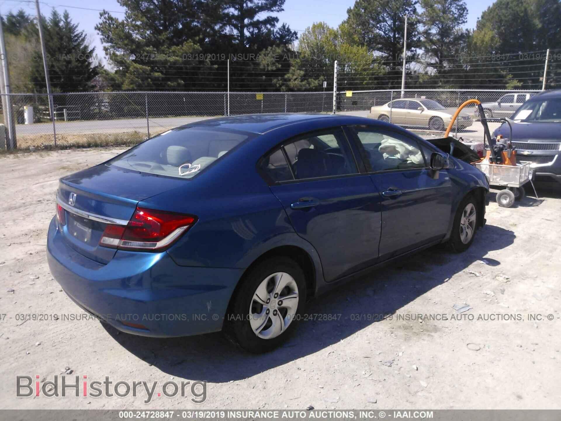 2013 HONDA CIVIC - VIN: 19XFB2F59DE054087 - Фото 4