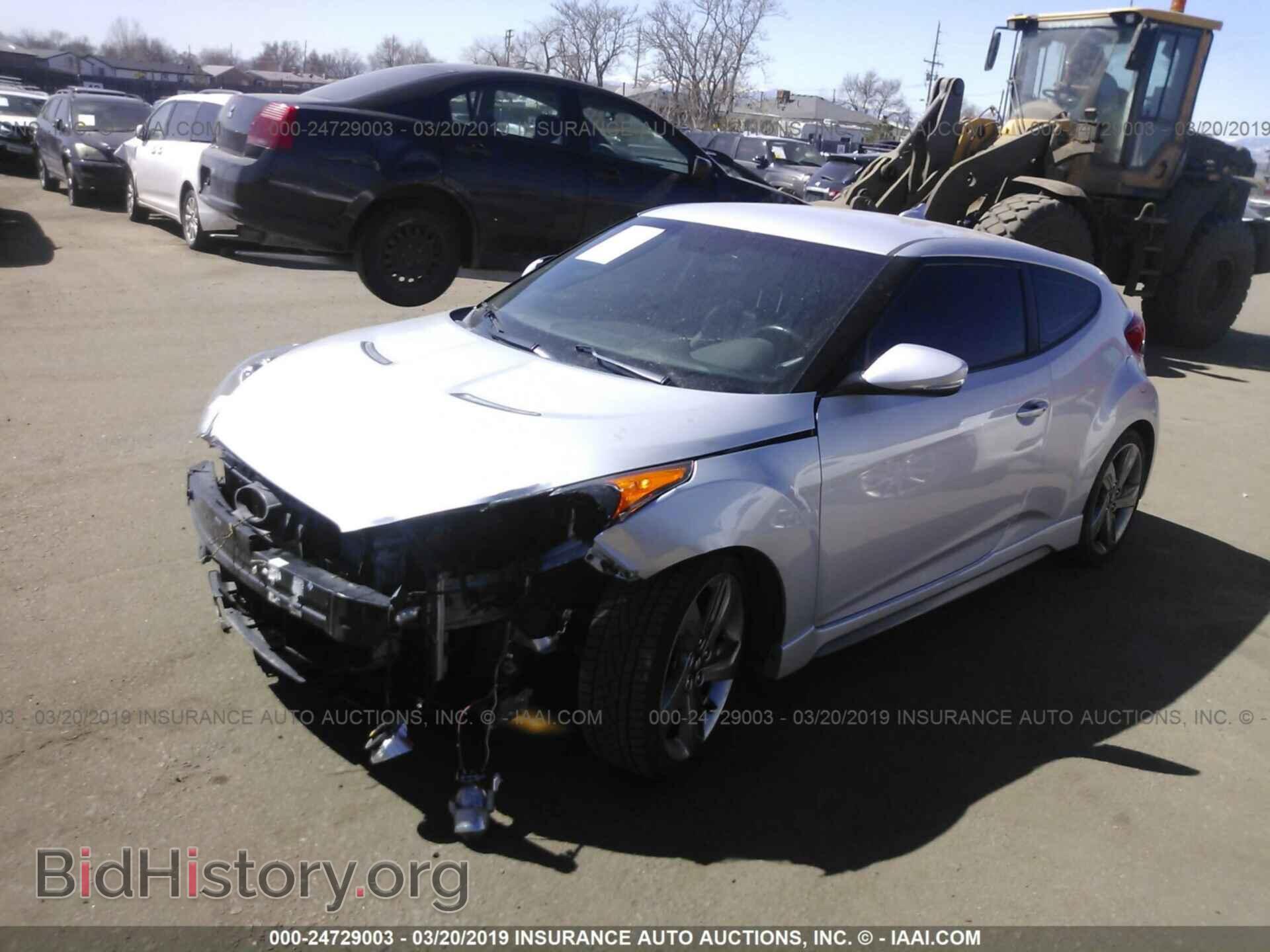 2014 HYUNDAI VELOSTER - VIN: KMHTC6AE2EU187979 - Фото 2