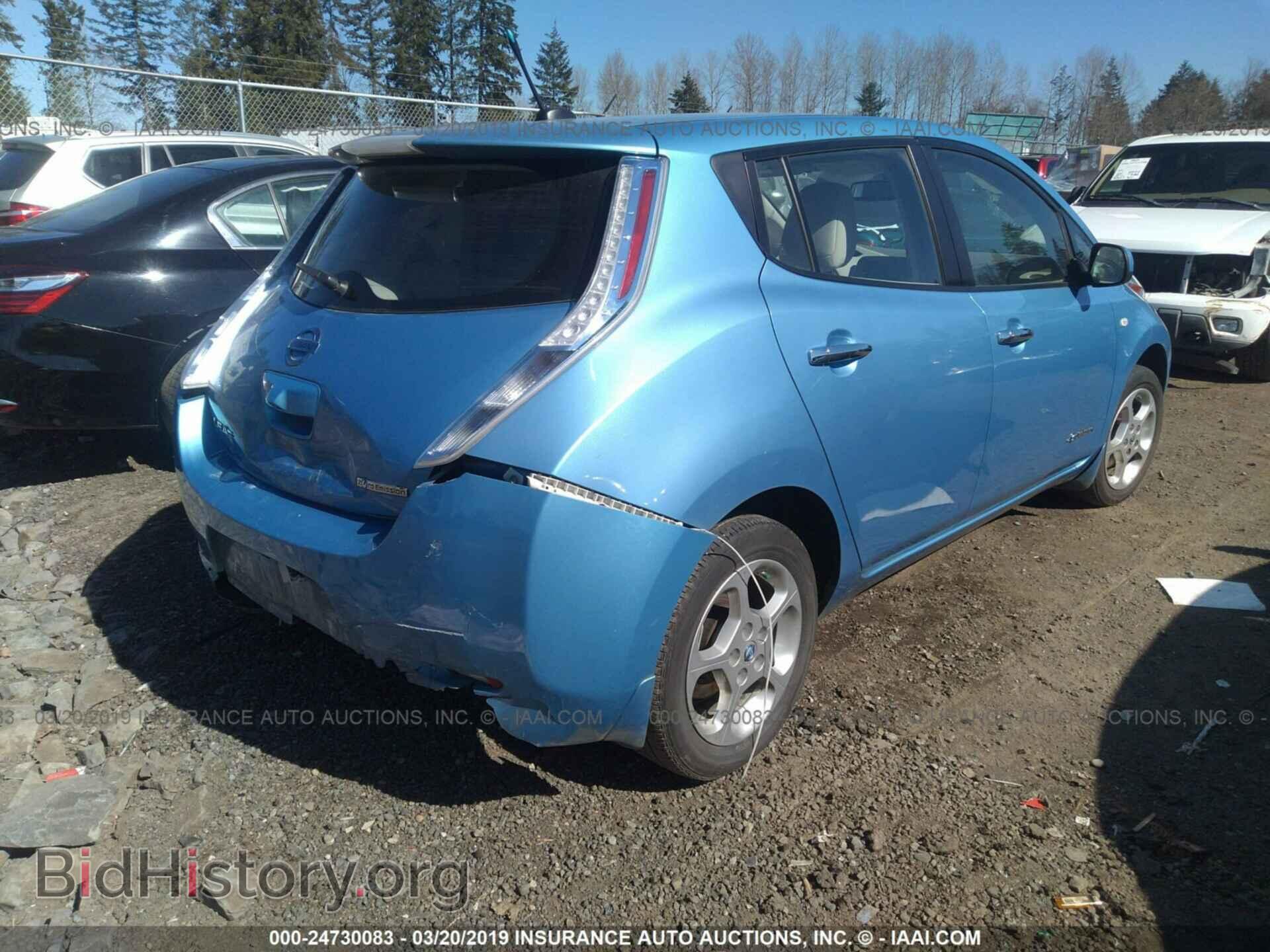 2012 NISSAN LEAF - VIN: JN1AZ0CP9CT025875 - Фото 4