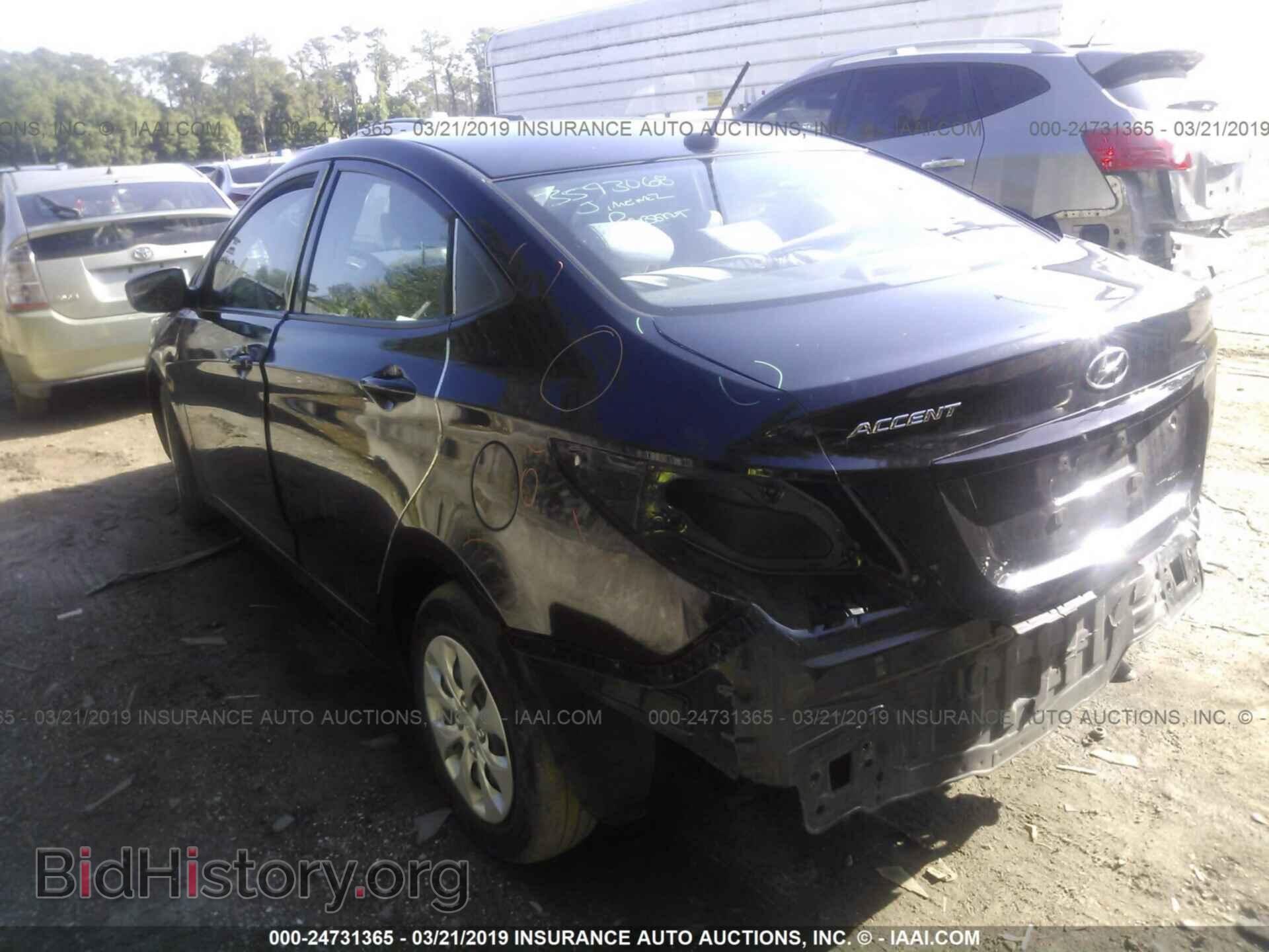 2015 HYUNDAI ACCENT - VIN: KMHCT4AE1FU907665 - Фото 3