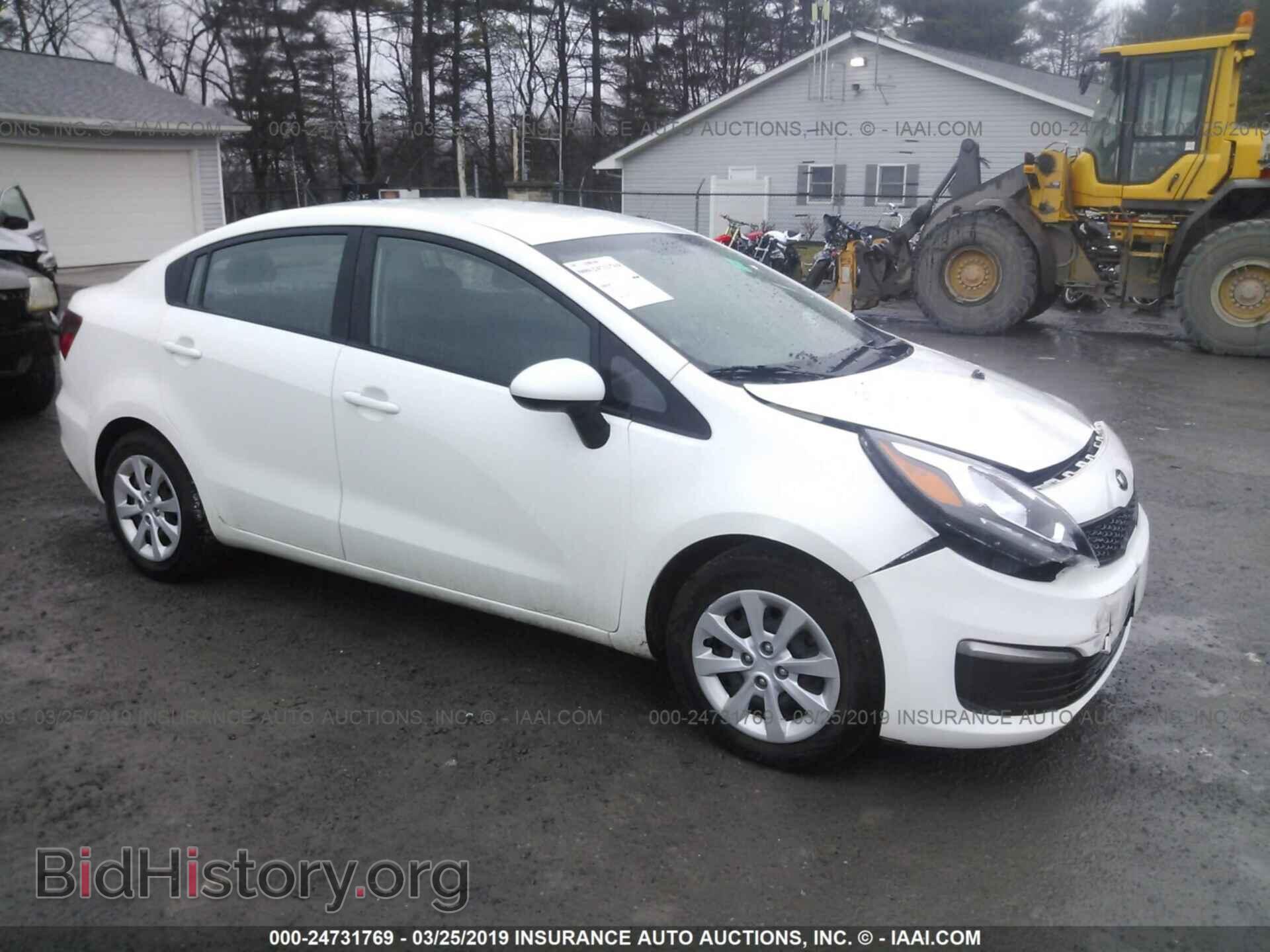 Фотография KNADM4A36G6695305 - KIA RIO 2016