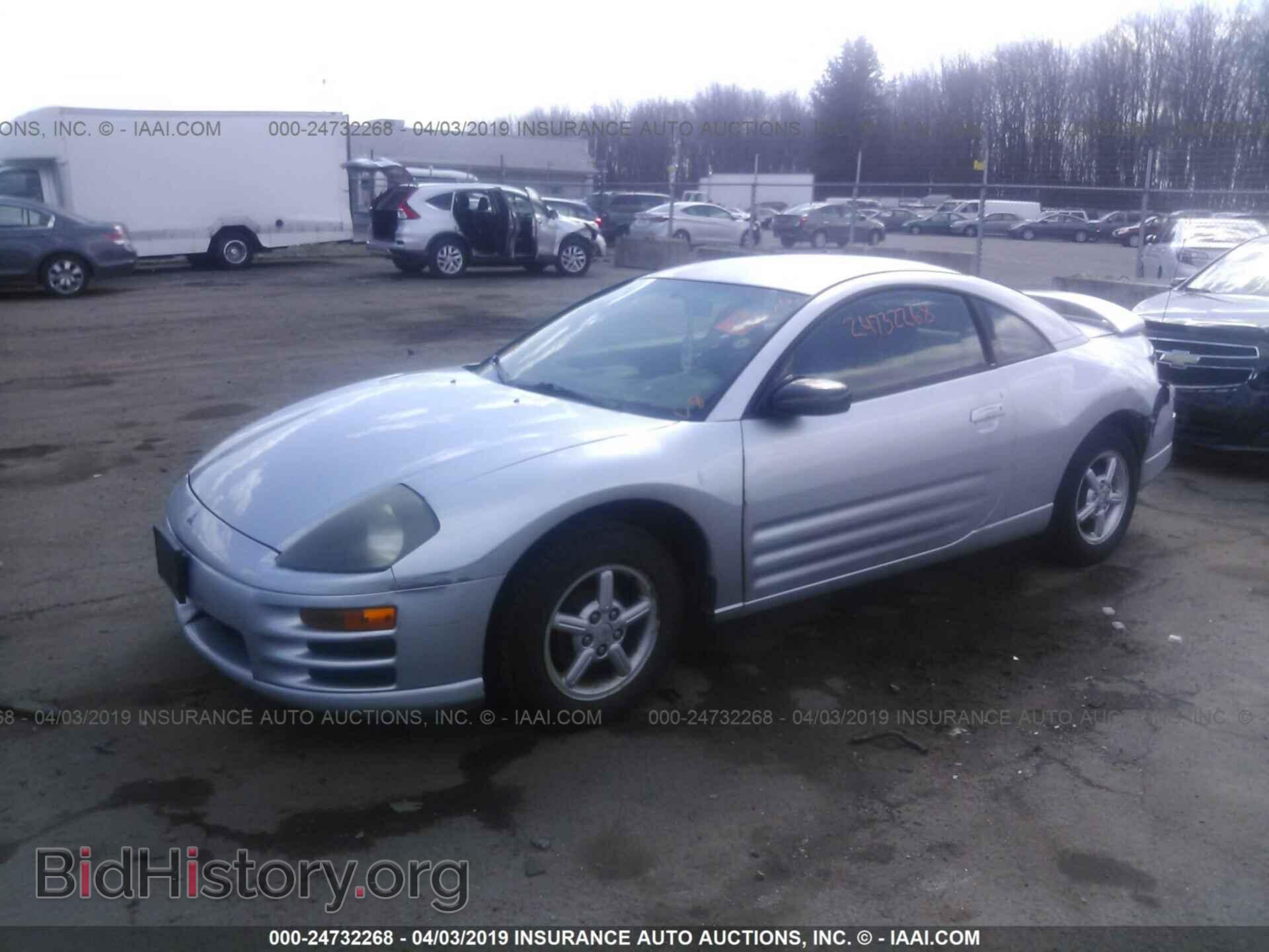 2001 MITSUBISHI ECLIPSE - VIN: 4A3AC34G21E140959 - Фото 2