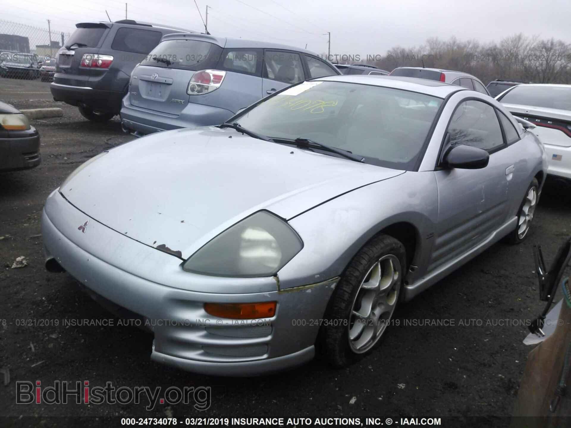 2000 MITSUBISHI ECLIPSE - VIN: 4A3AC54L7YE123271 - Photo 2