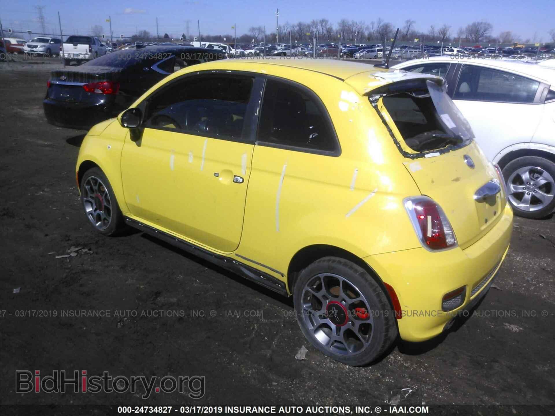 2012 FIAT 500 - VIN: 3C3CFFBR4CT280494 - Фото 3