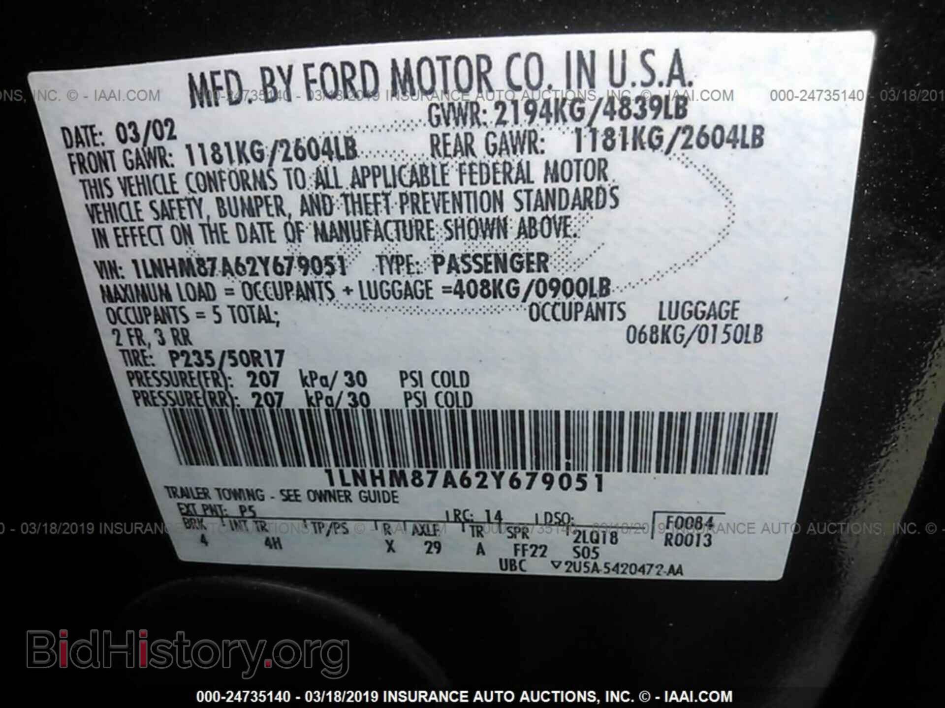 2002 LINCOLN LS - VIN: 1LNHM87A62Y679051 - Photo 9