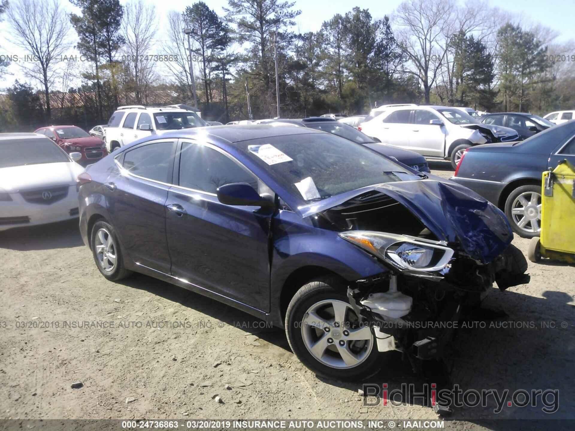 Photo 5NPDH4AE0EH532063 - HYUNDAI ELANTRA 2014